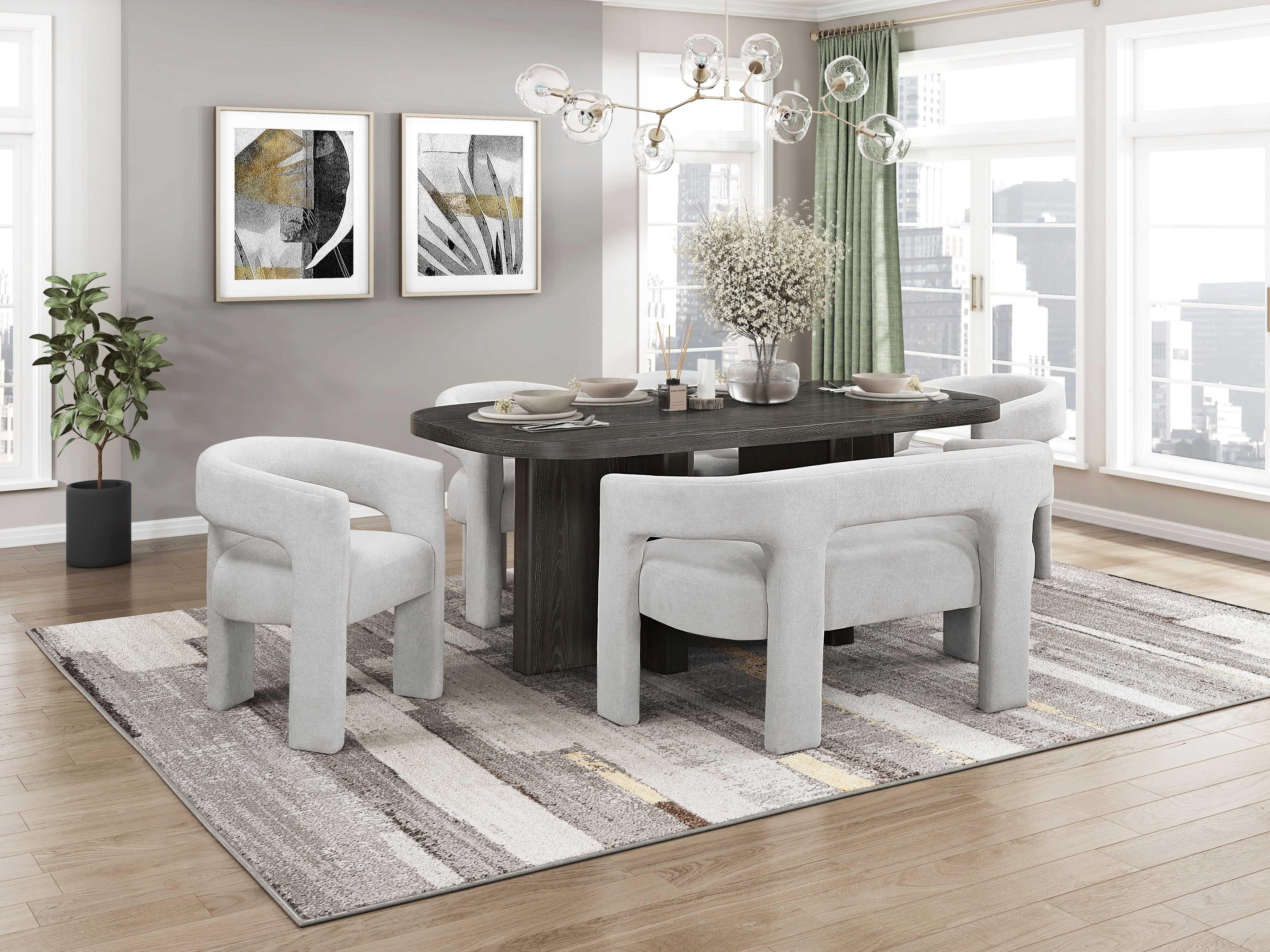 Marais Ebony 82" Dining Table - Image 8