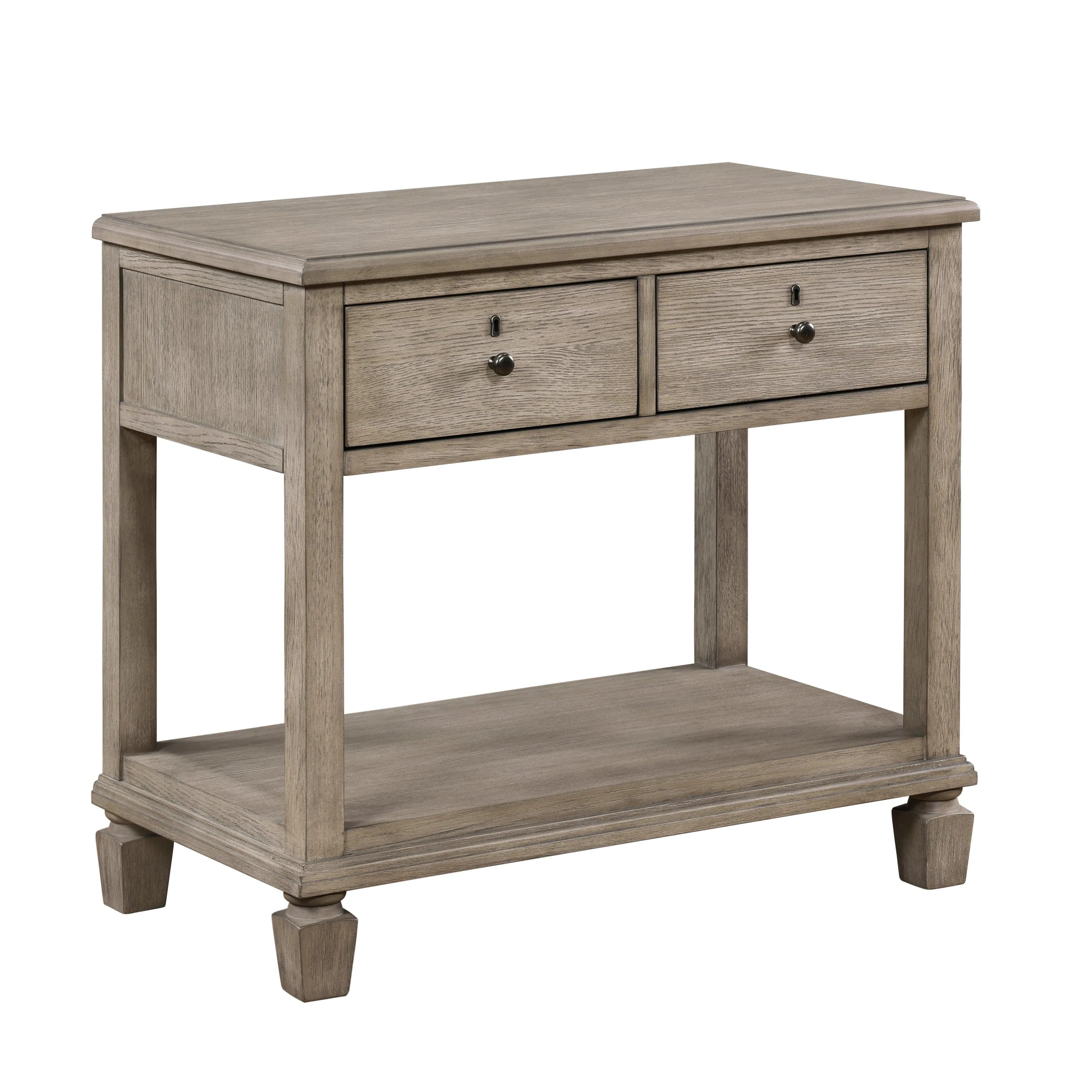 Marceline Gray Oak Nightstand - Image 10