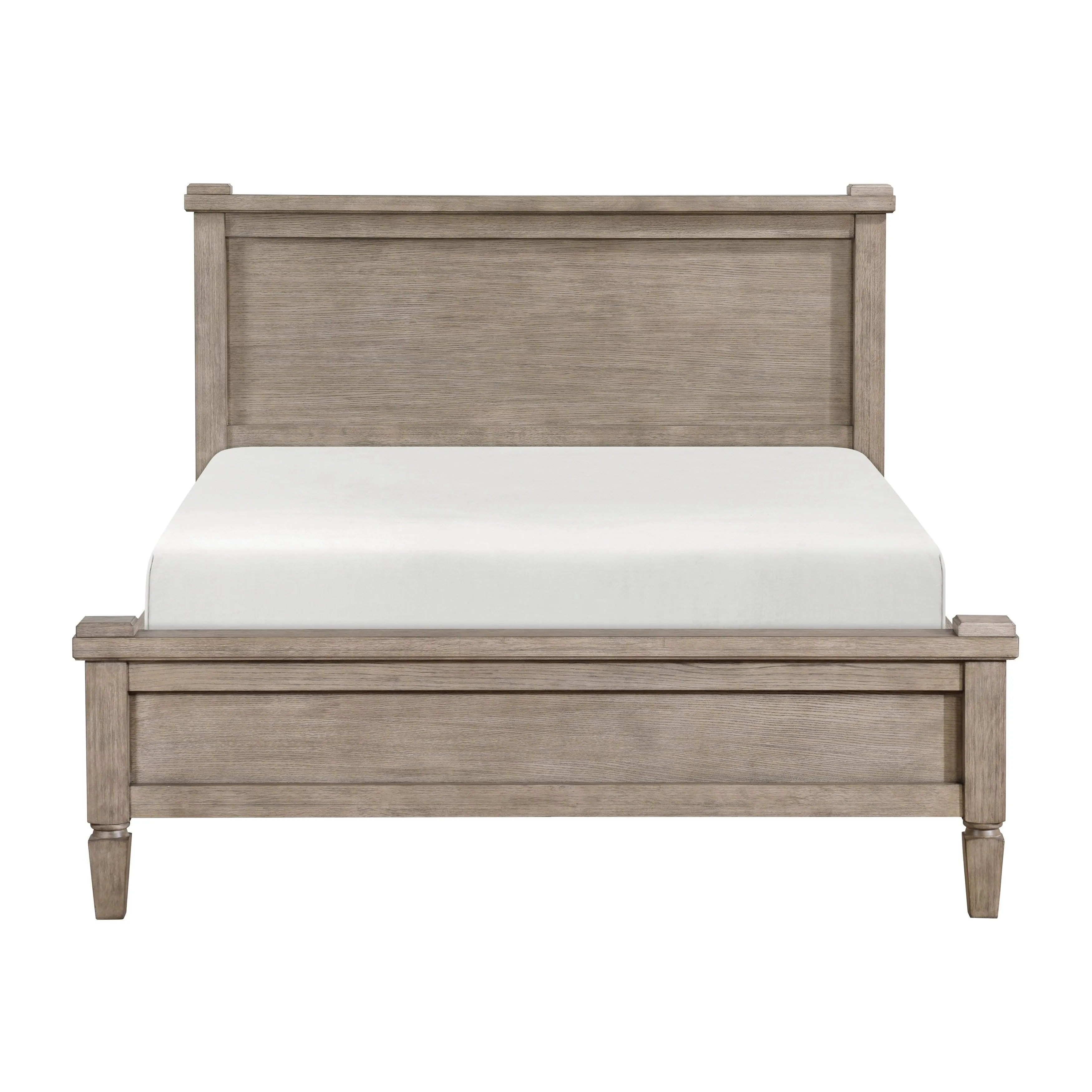 Marceline Gray Oak Queen Platform Bed - Image 4