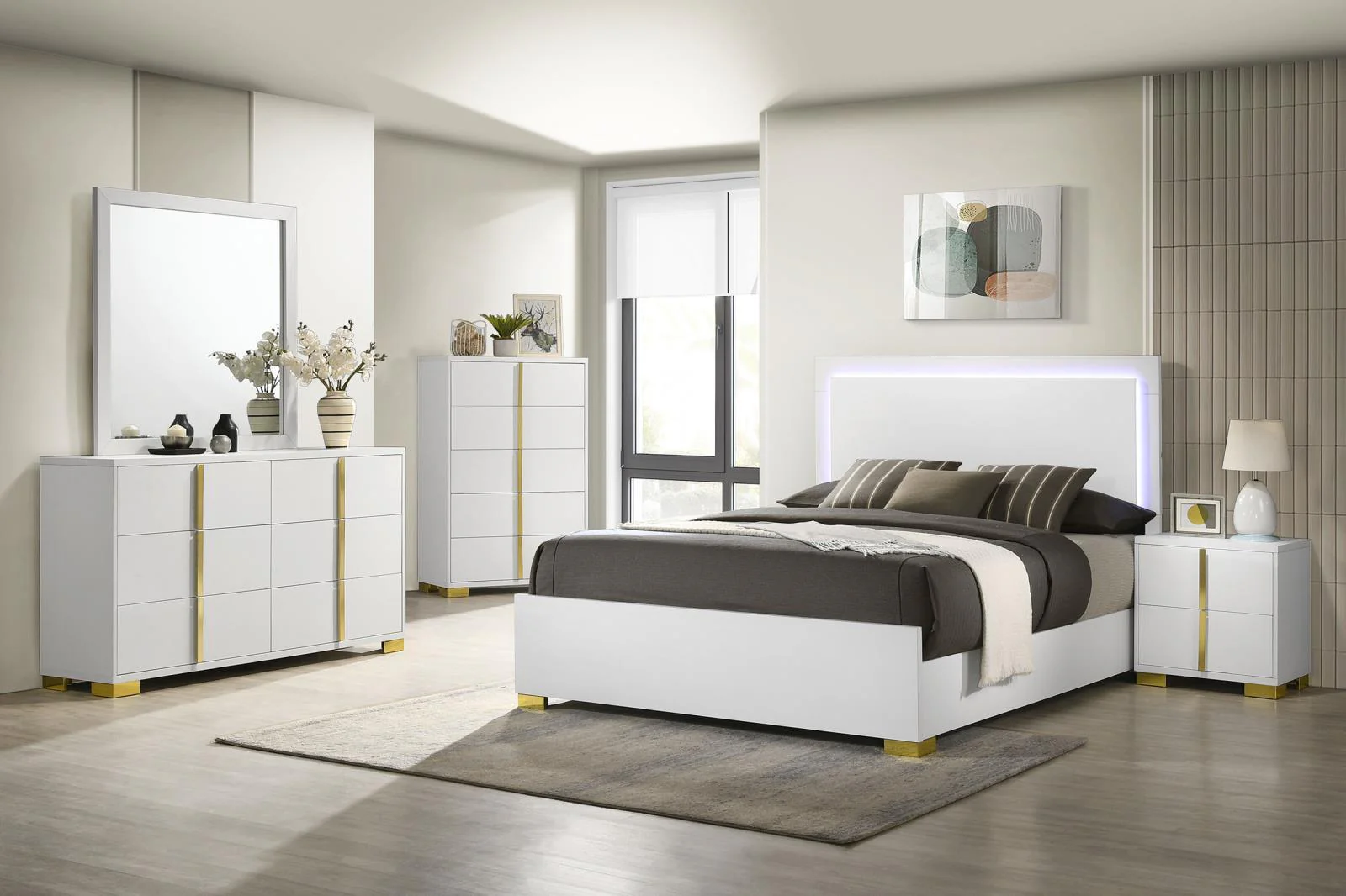 Marceline White 2-drawer Nightstand - Image 13