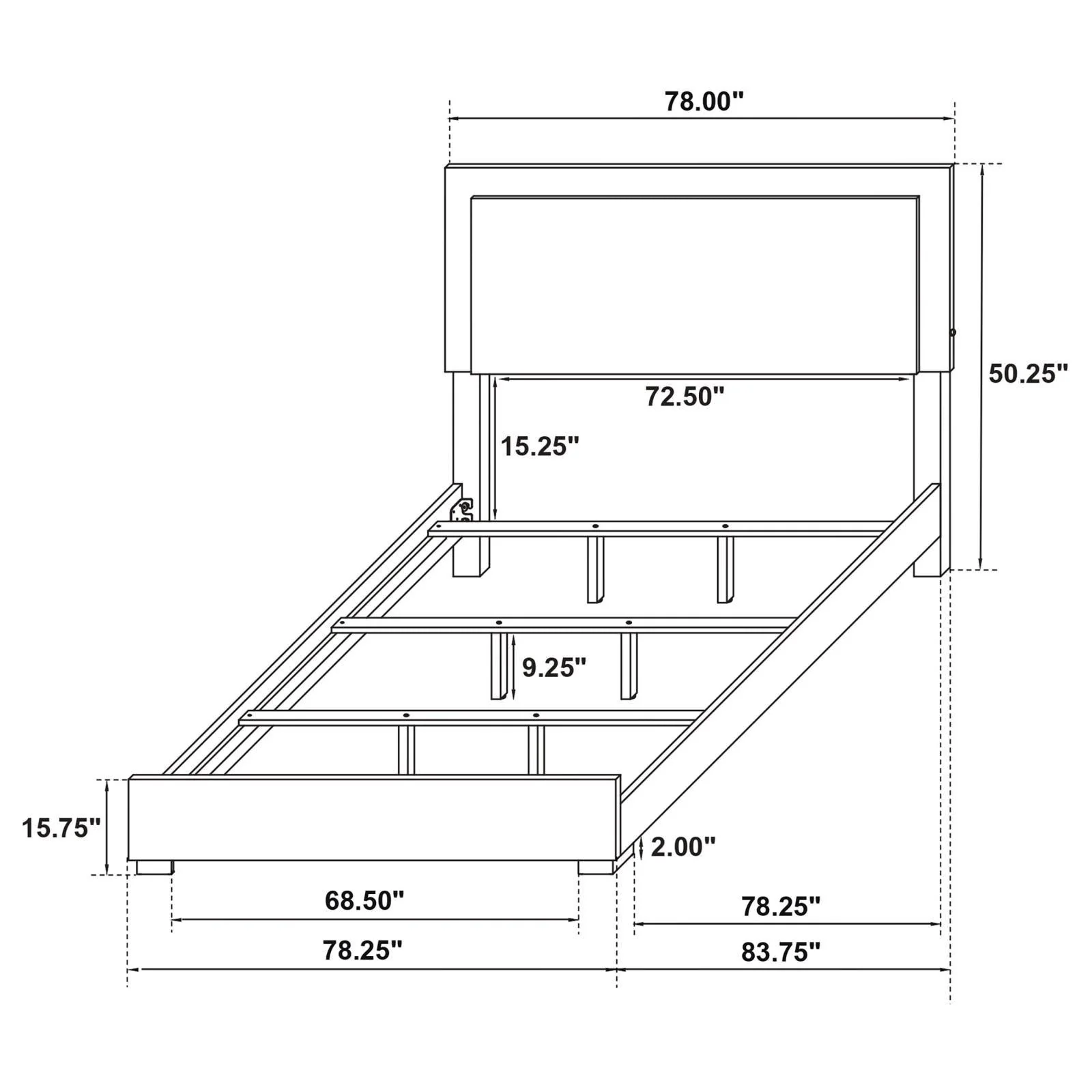 Marceline White Eastern King Bed with LED Headboard - Image 7
