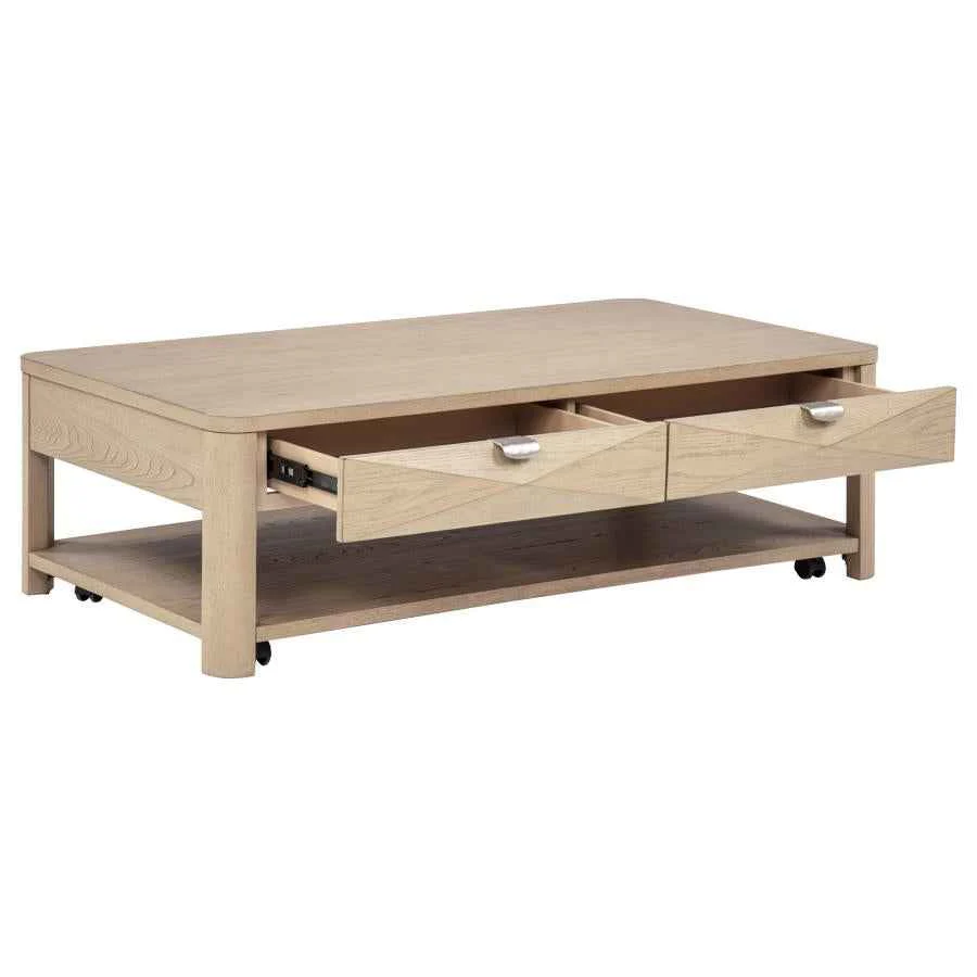 Marcelo Light Elm 3-piece Coffee Table Set with Storage - Image 4