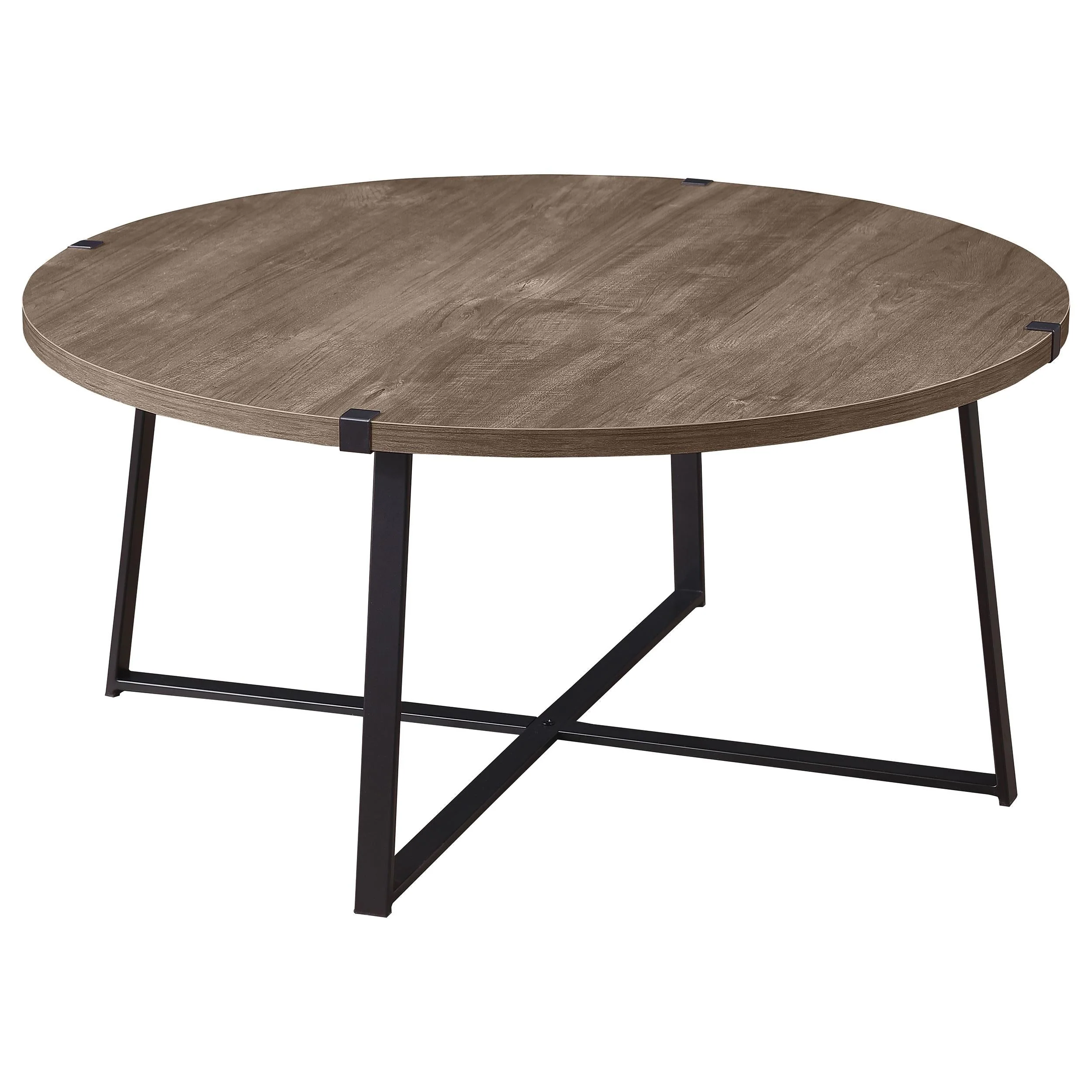 Marcus Light Brown 2-Piece Round Coffee and End Table Set - Image 3
