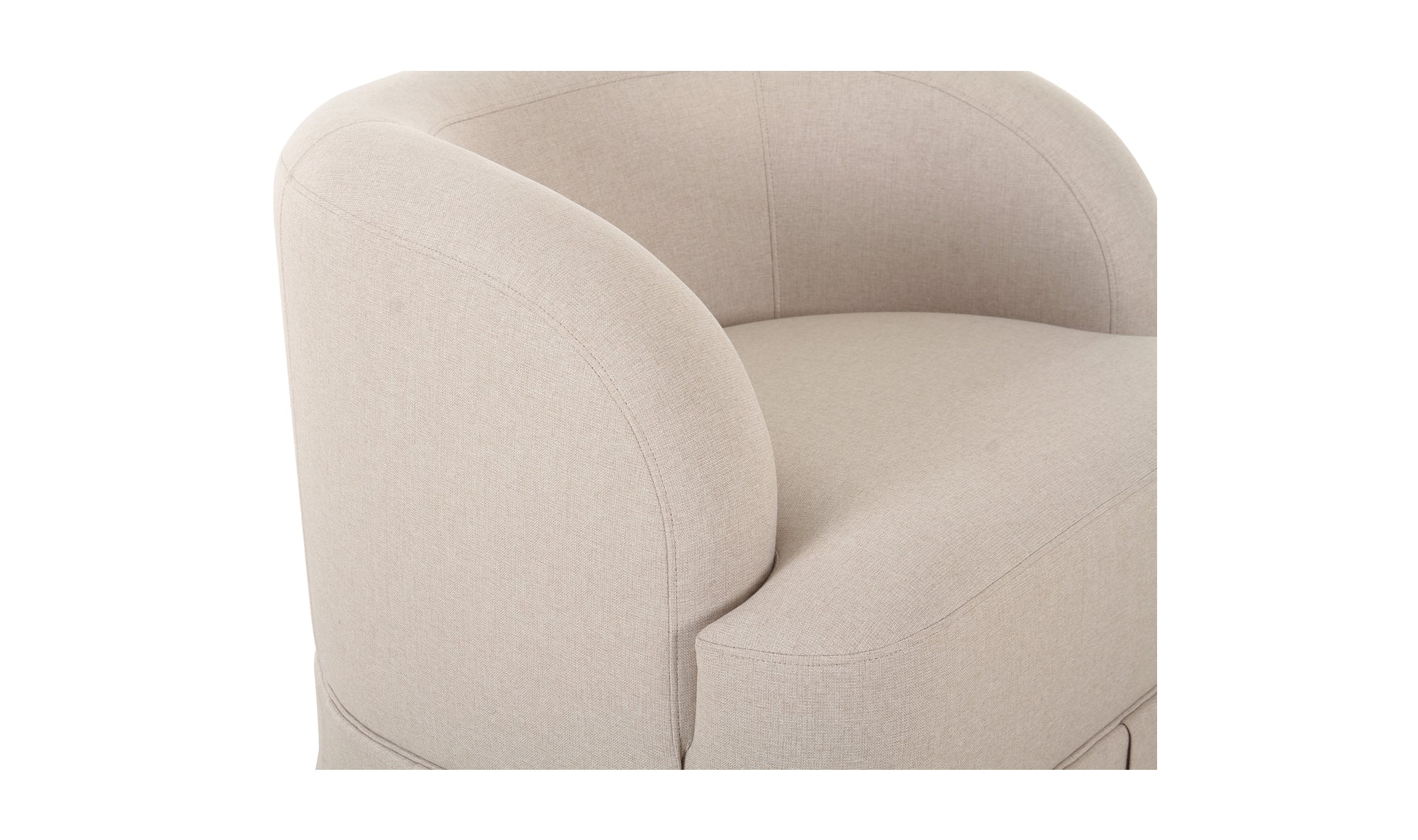 Maren Swivel Chair Beige - Image 6