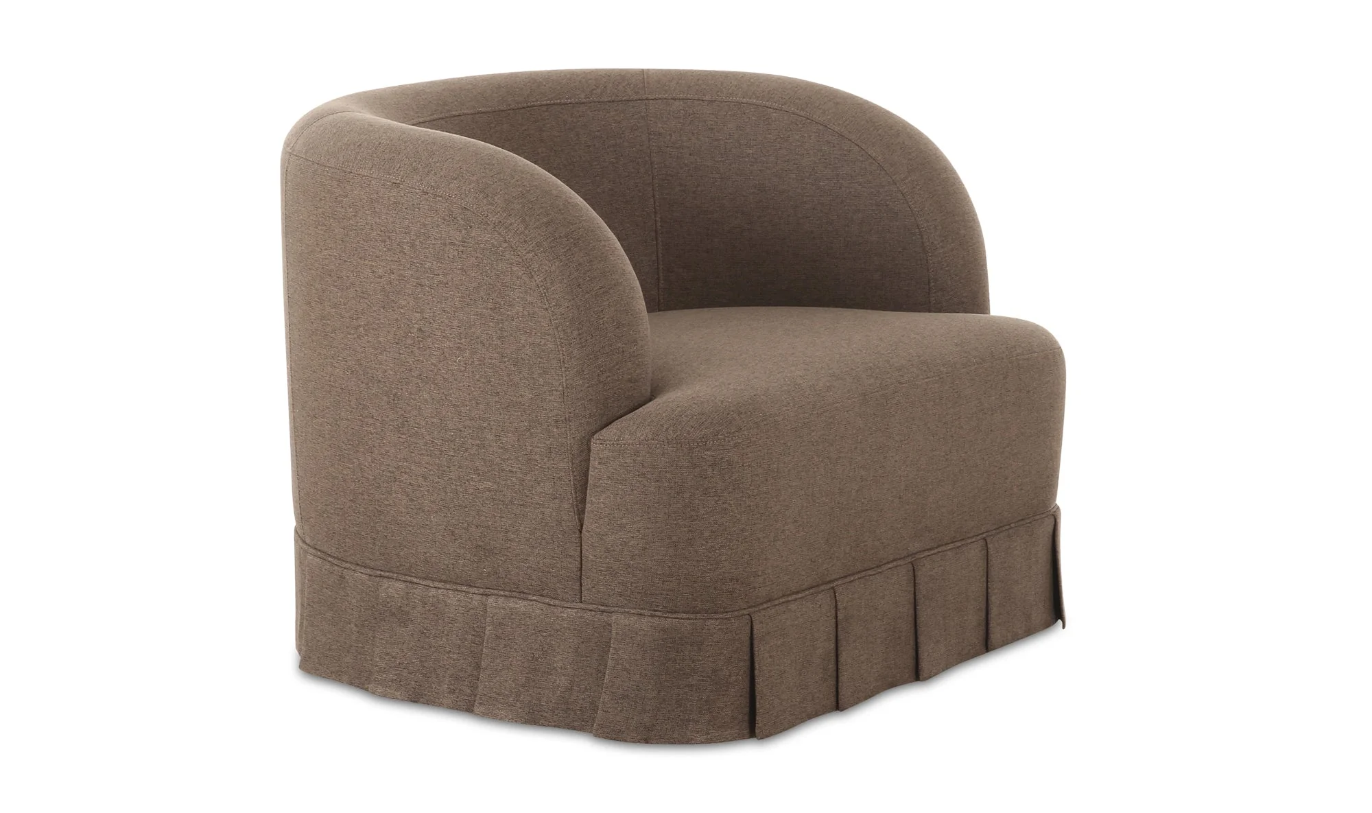 Maren Swivel Chair Brown - Image 2