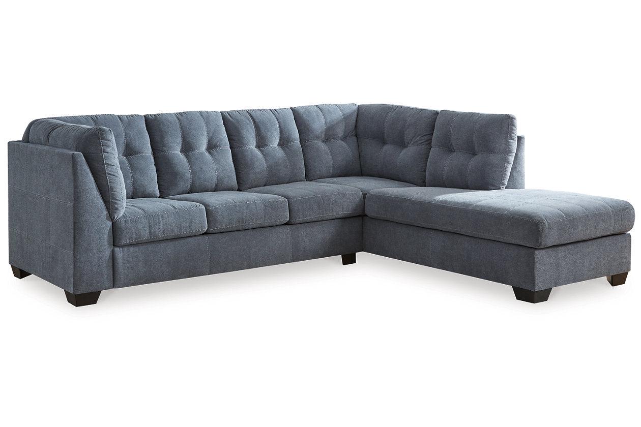 Marleton Denim 2-Piece Sectional with RAF Chaise - Image 2