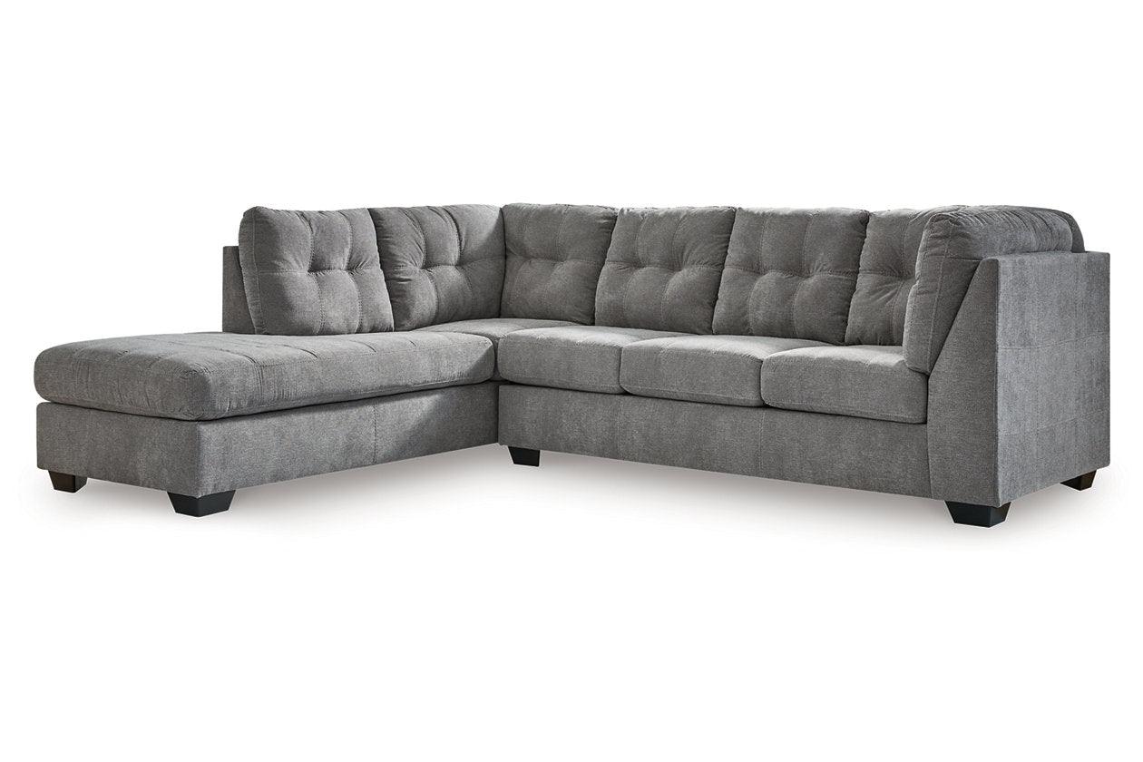 Marleton Gray 2-Piece Sleeper Sectional with LAF Chaise - Image 2