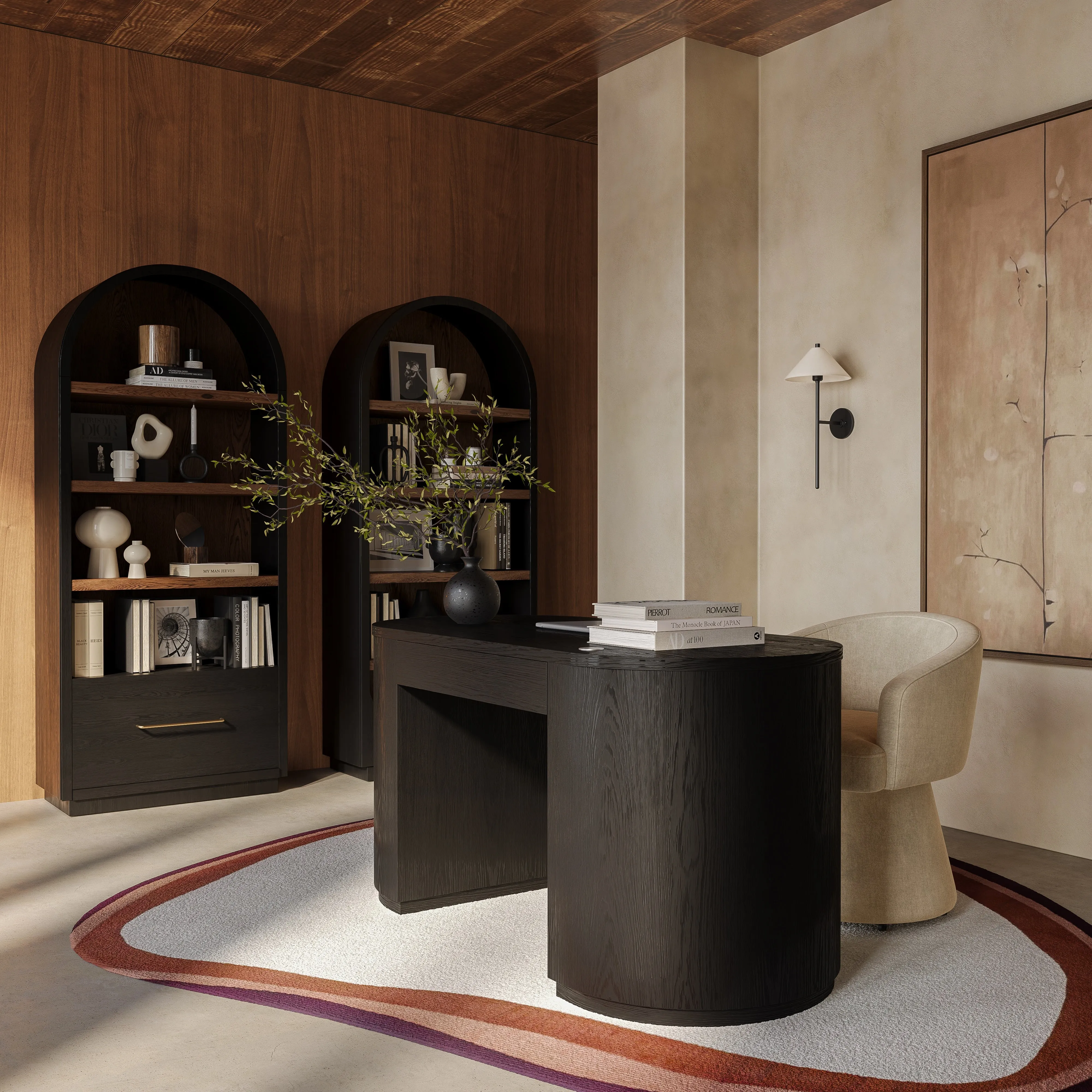 Marlow Wood Executive Desk - Image 12