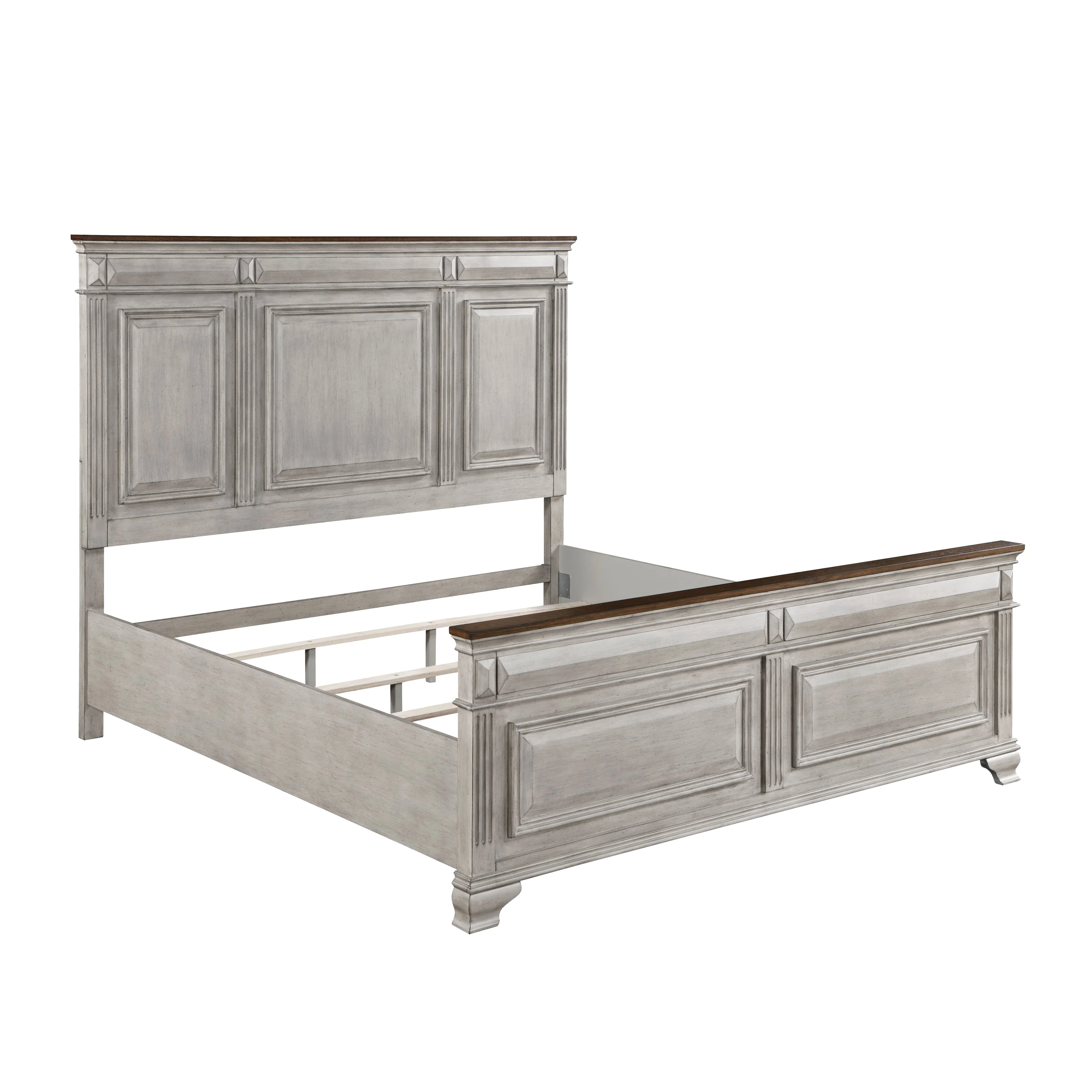 Marquette Gray/Brown Queen Panel Bed - Image 3