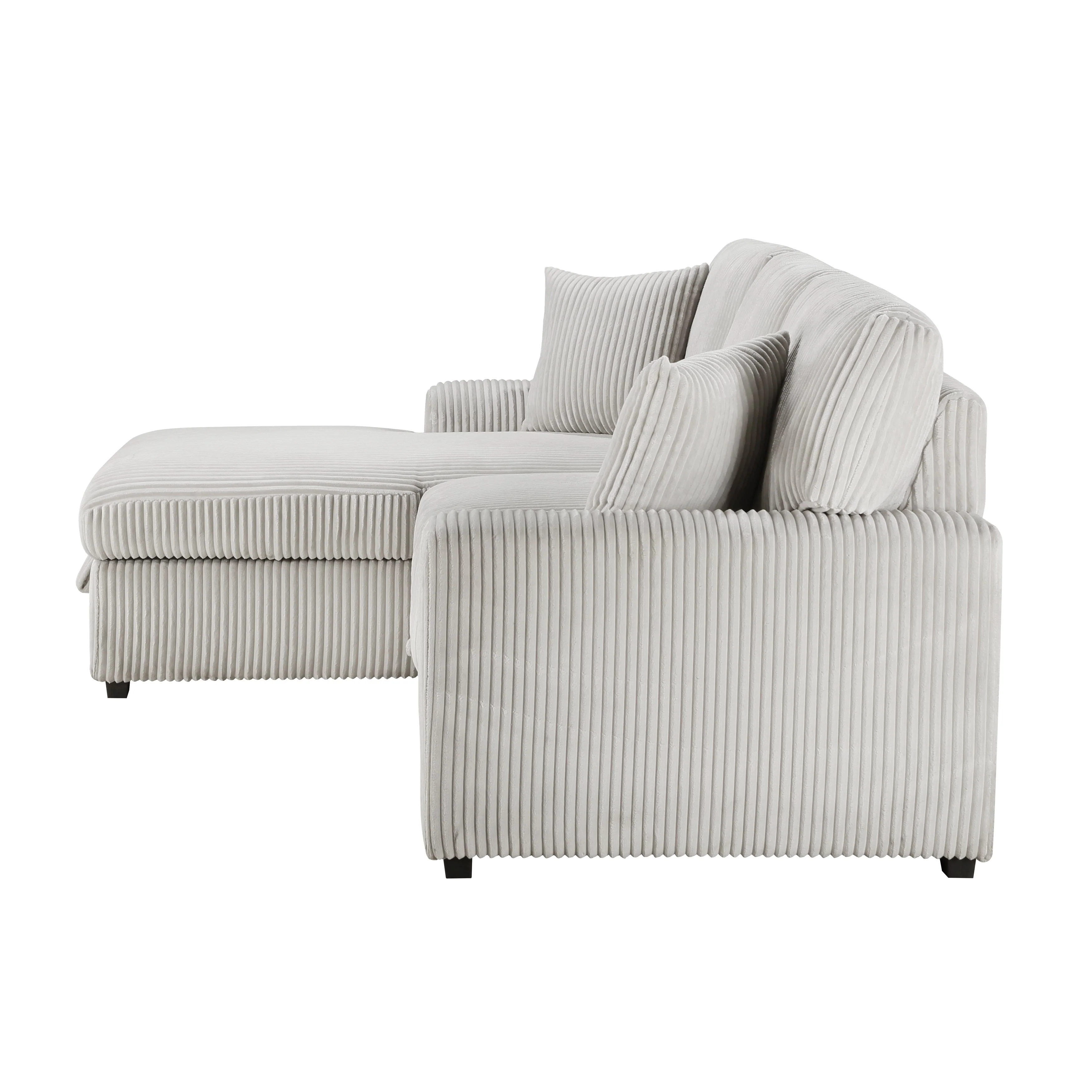 Marsh Gray 2-Piece Sectional with Left Chaise - Image 5