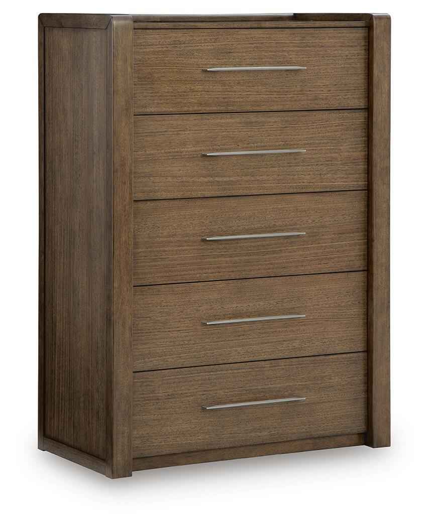 Marxmore Brown Five Drawer Chest
