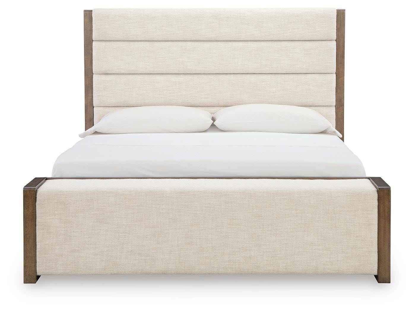Marxmore Brown King Upholstered Storage Bed - Image 4