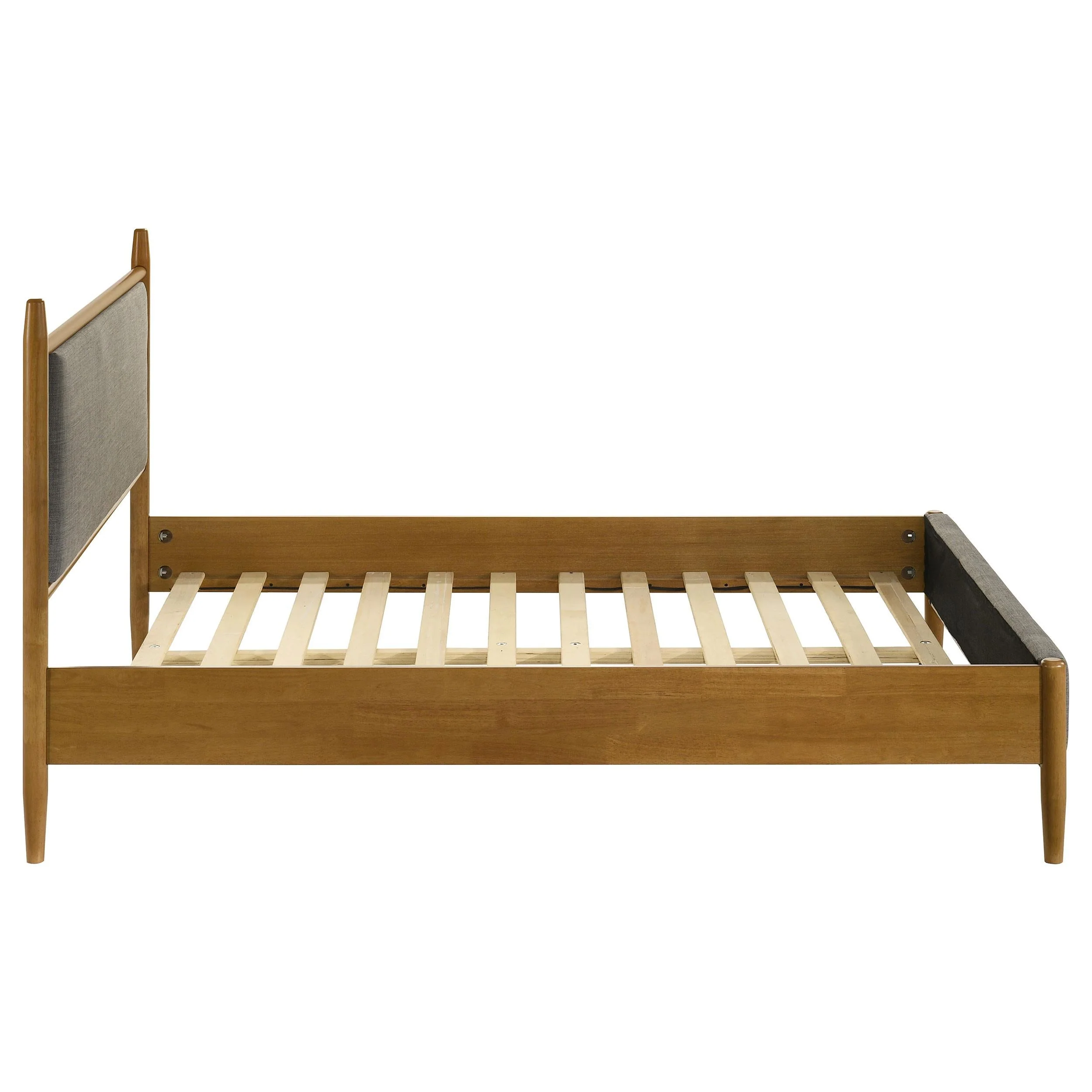Mason Gray and Light Brown 46-inch Full Panel Platform Bed - Image 6