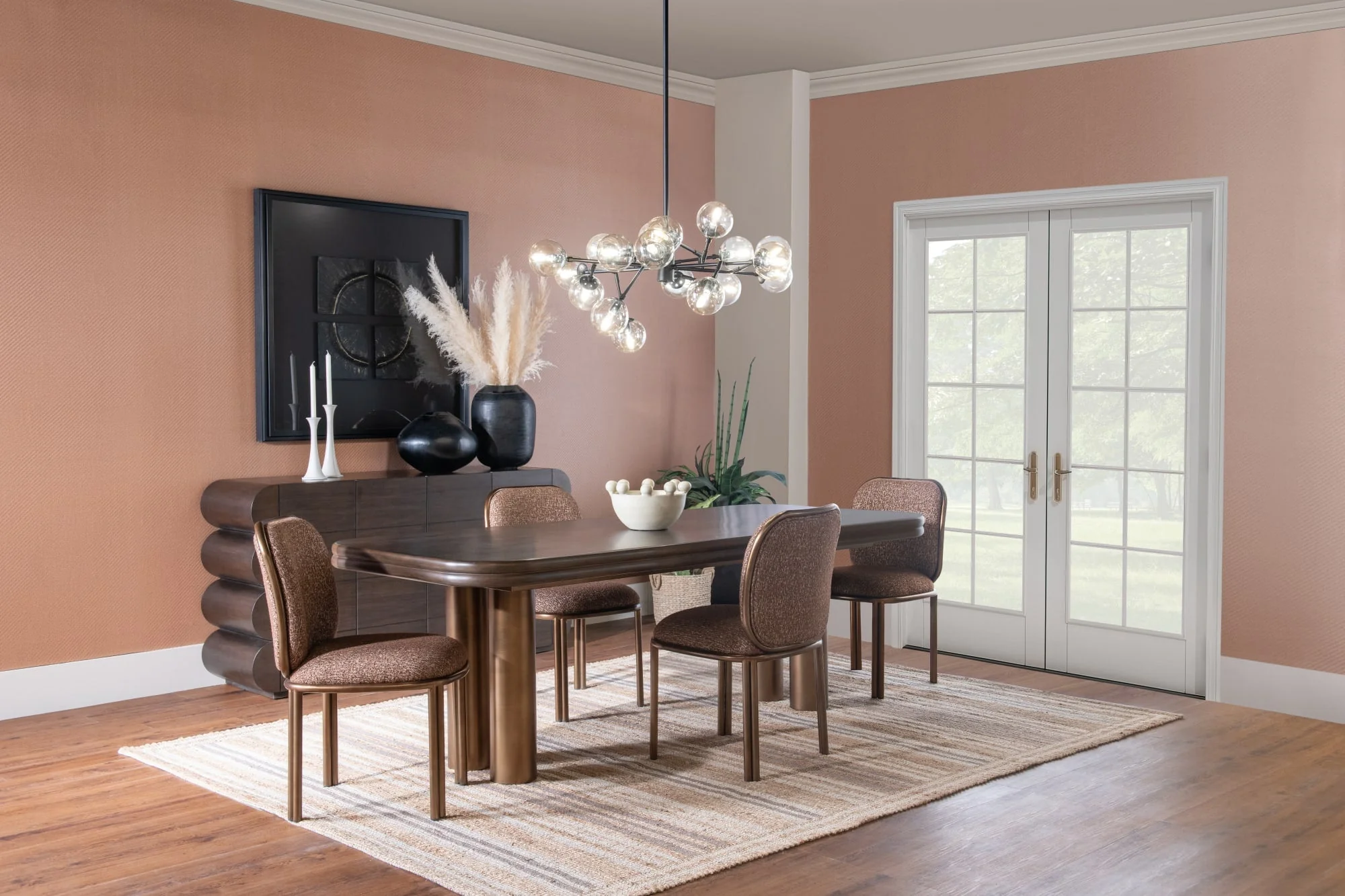 Mataranka Bistre Four Door Walnut Sideboard - Image 6