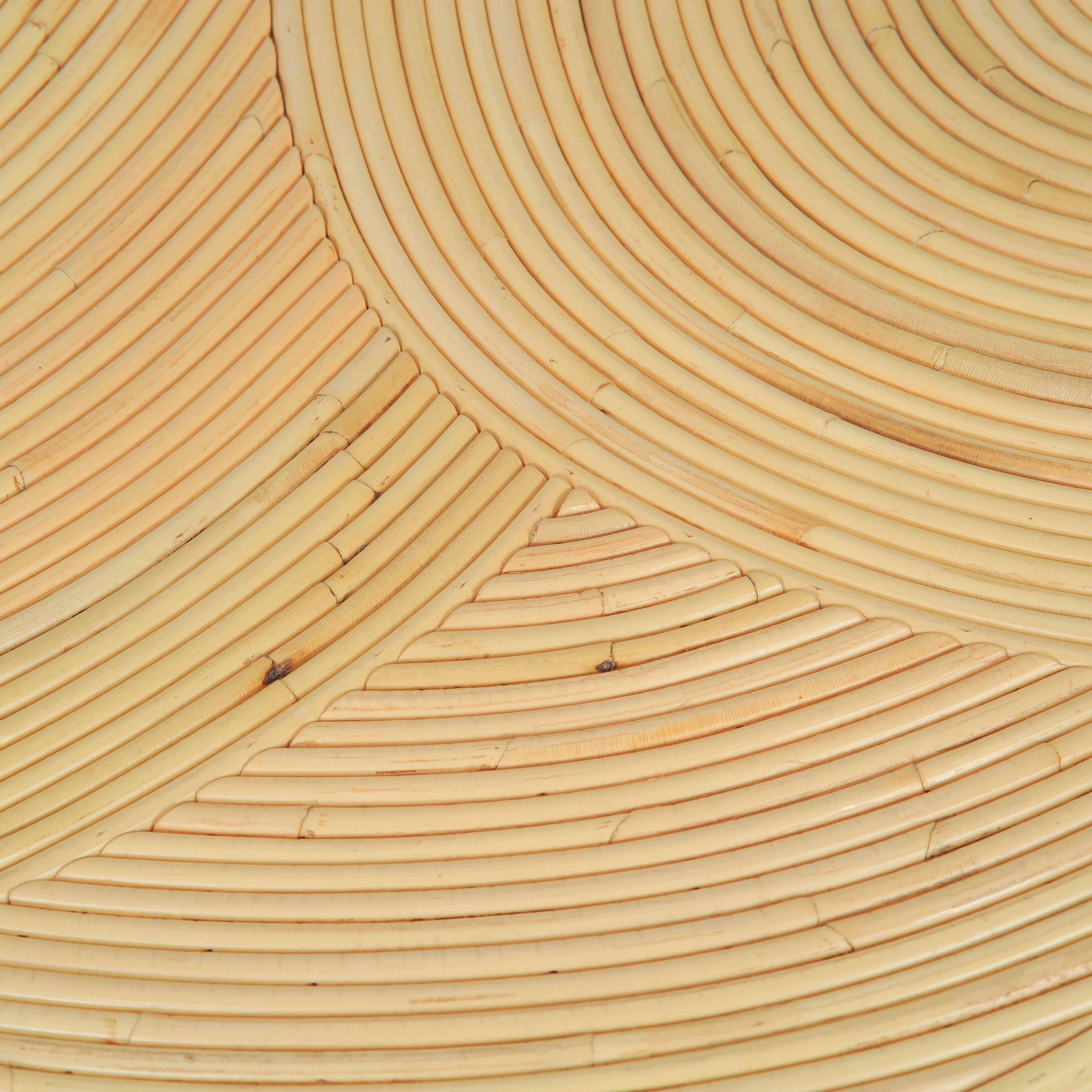 Matea Natural Rattan Arch Side Table - Image 5