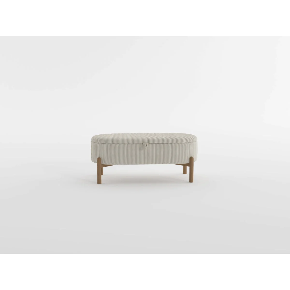 Mavis Taupe Lift-Top Storage Bench - Image 8
