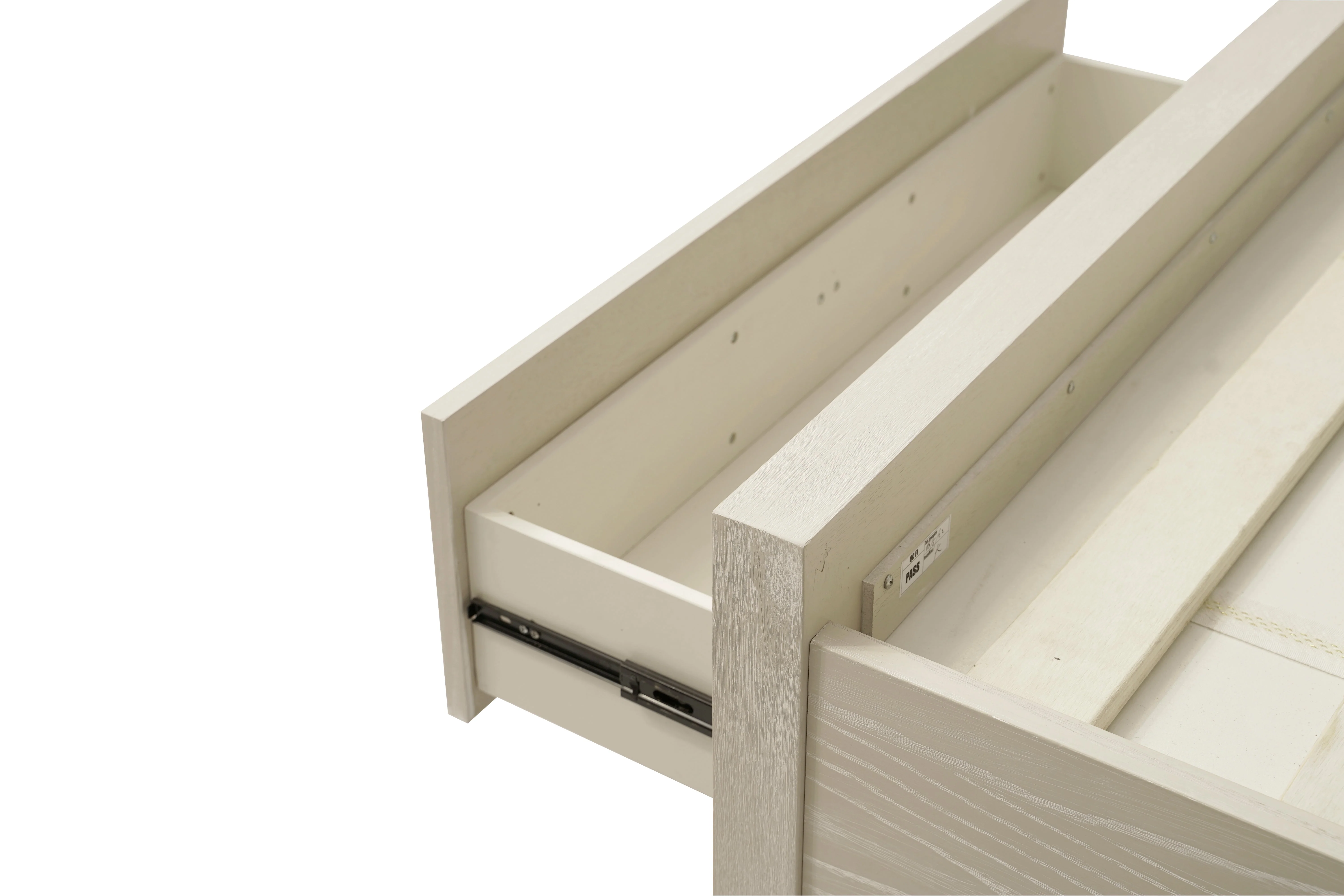 Maxime Two Drawer Footboard Full Storage Platform Bed In Ash - Image 8