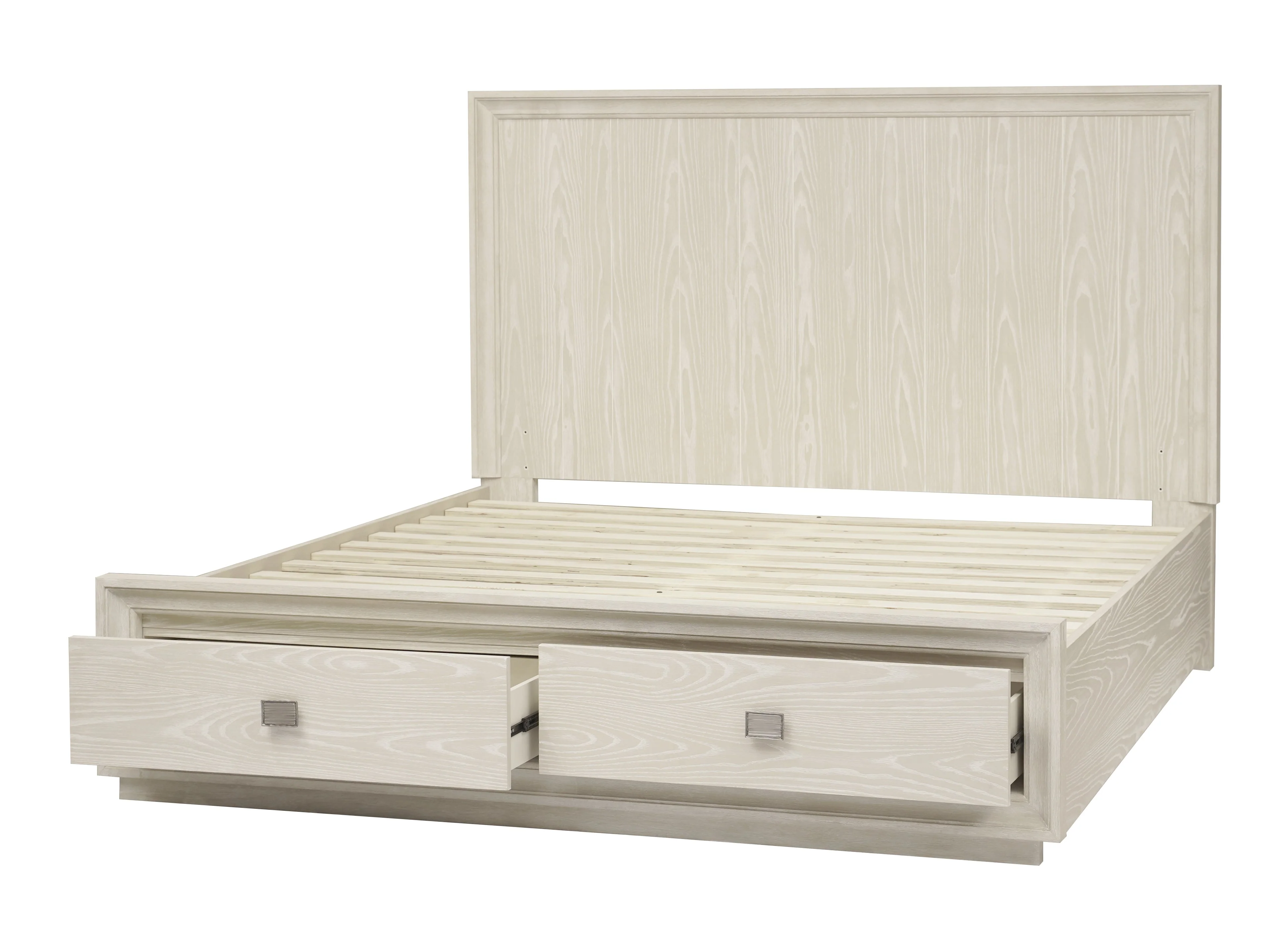 Maxime Two Drawer Footboard Full Storage Platform Bed In Ash - Image 9