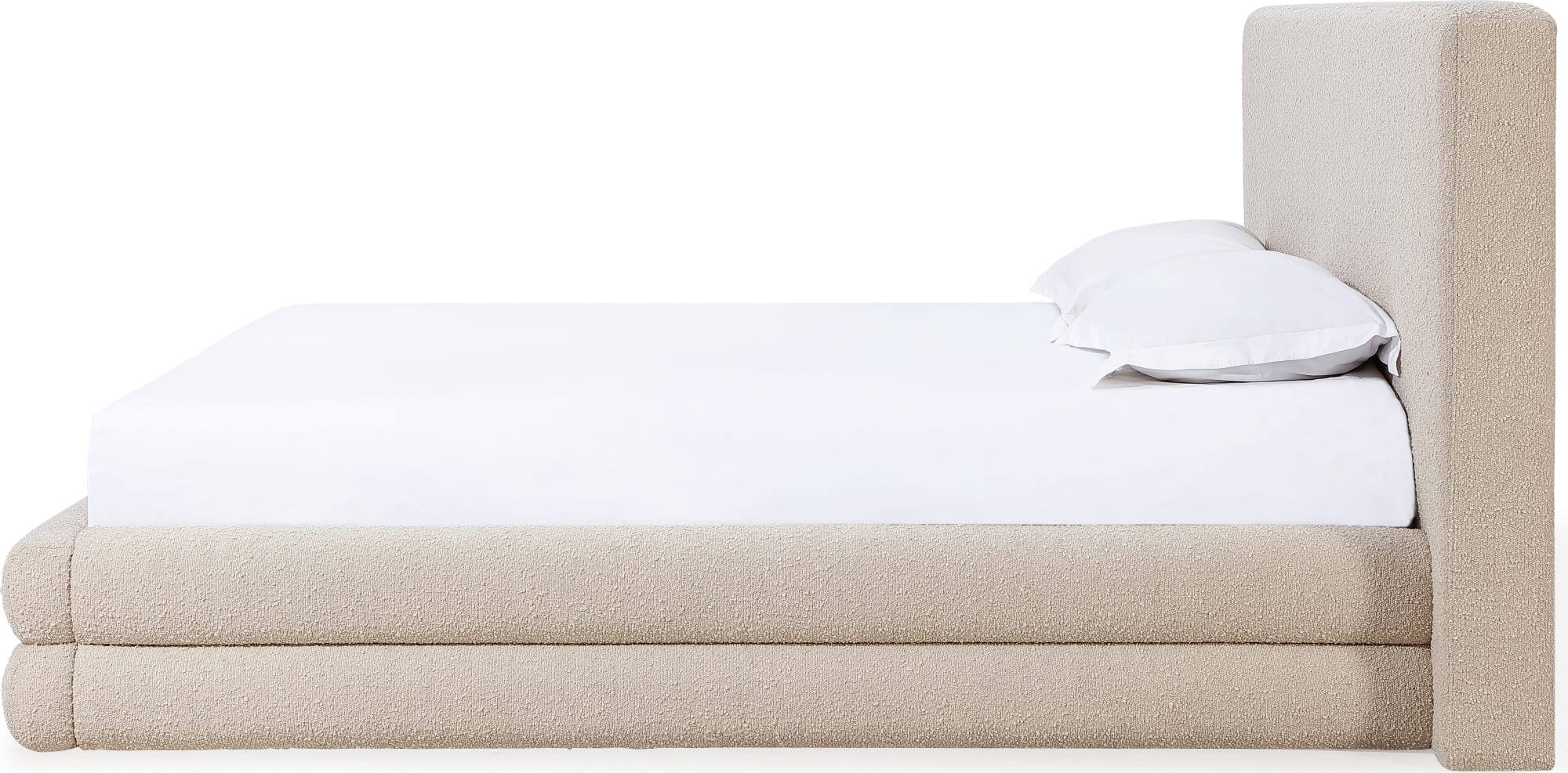 Maya Brun King Upholstered Platform Bed - Image 9