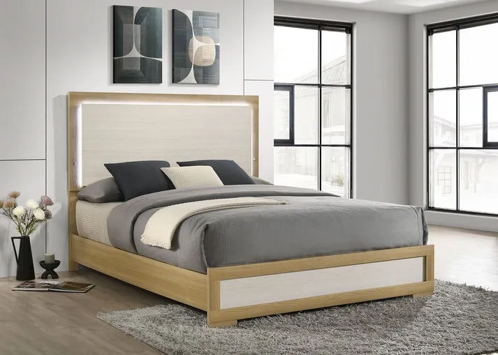 Maya Natural Panel Bedroom Set