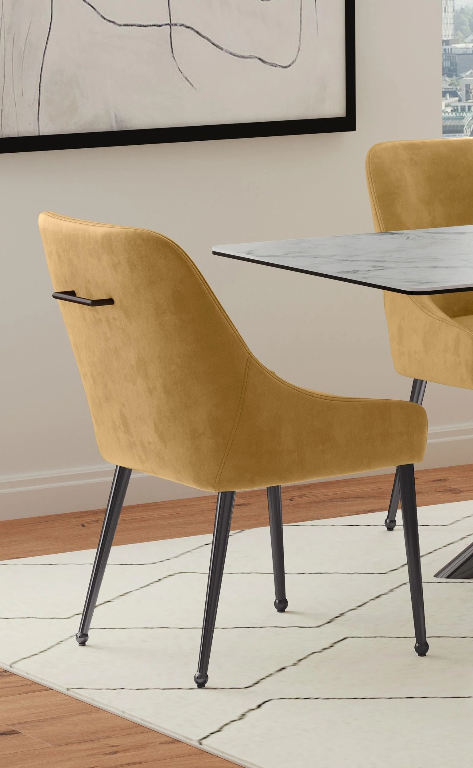 Mayette Cognac Dining Side Chair, Set of 2 - Image 13