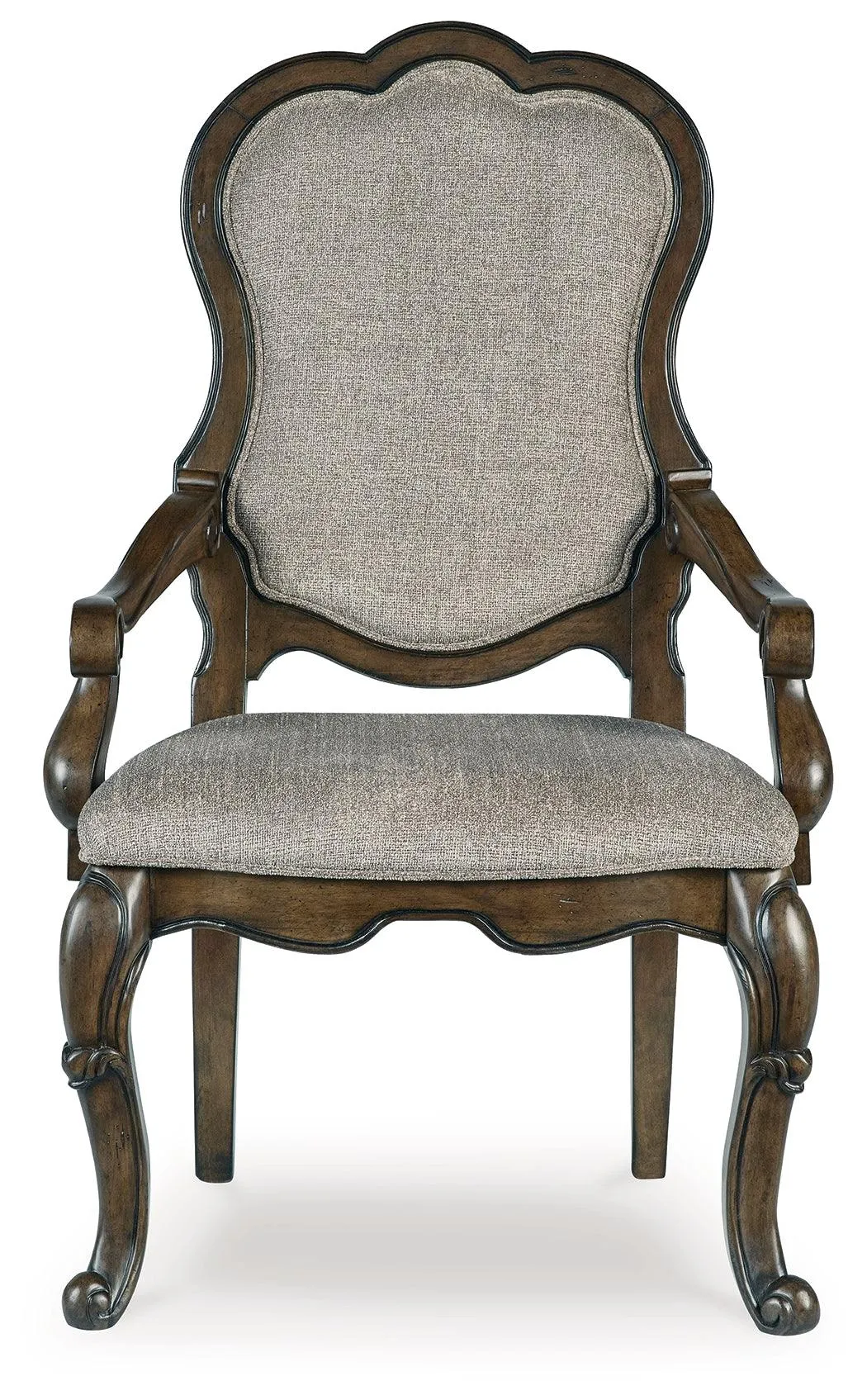 Maylee Dark Brown Dining Arm Chair, Set of 2 - Image 2