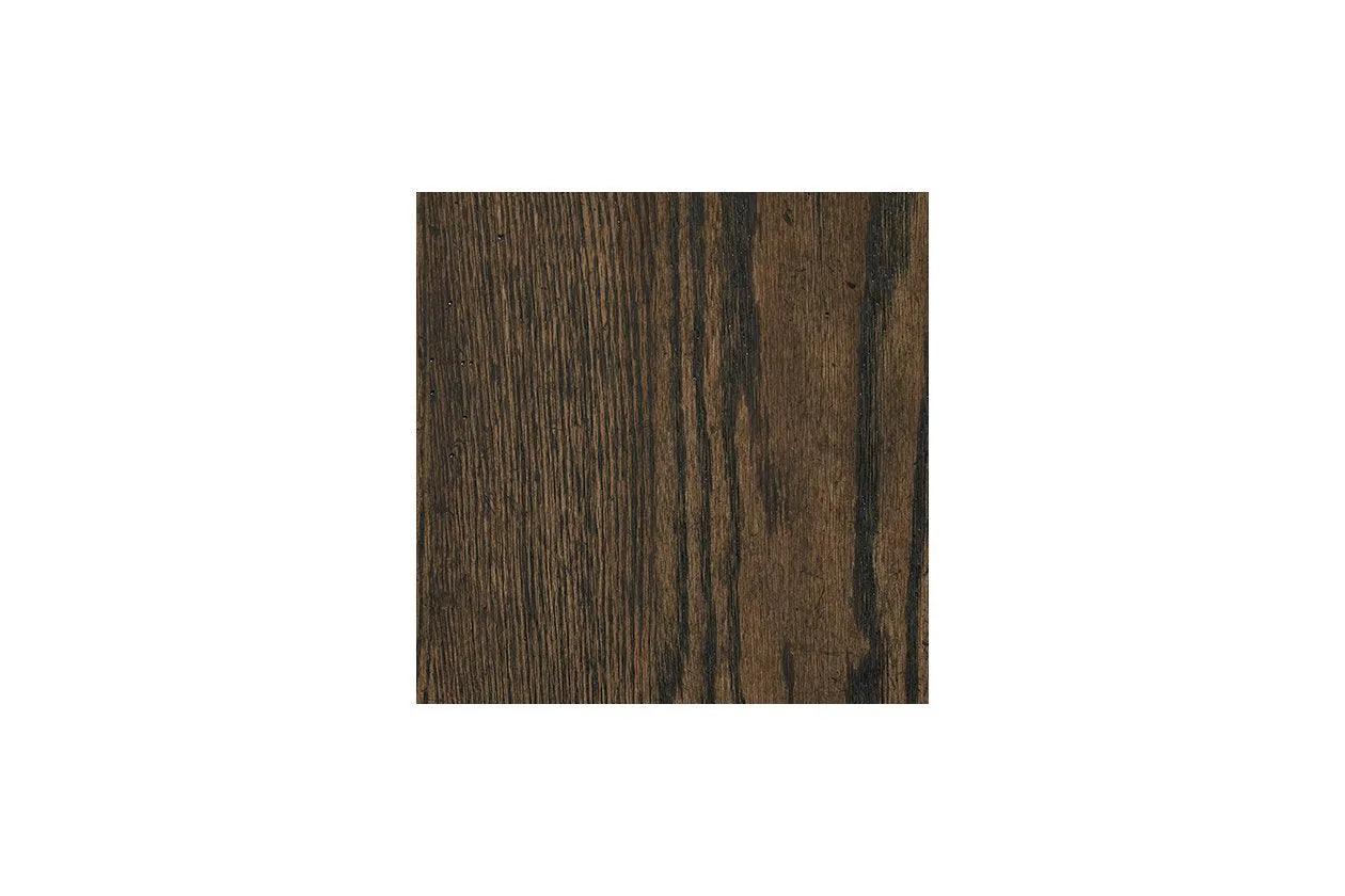 Maylee Dark Brown King Upholstered Bed - Image 9