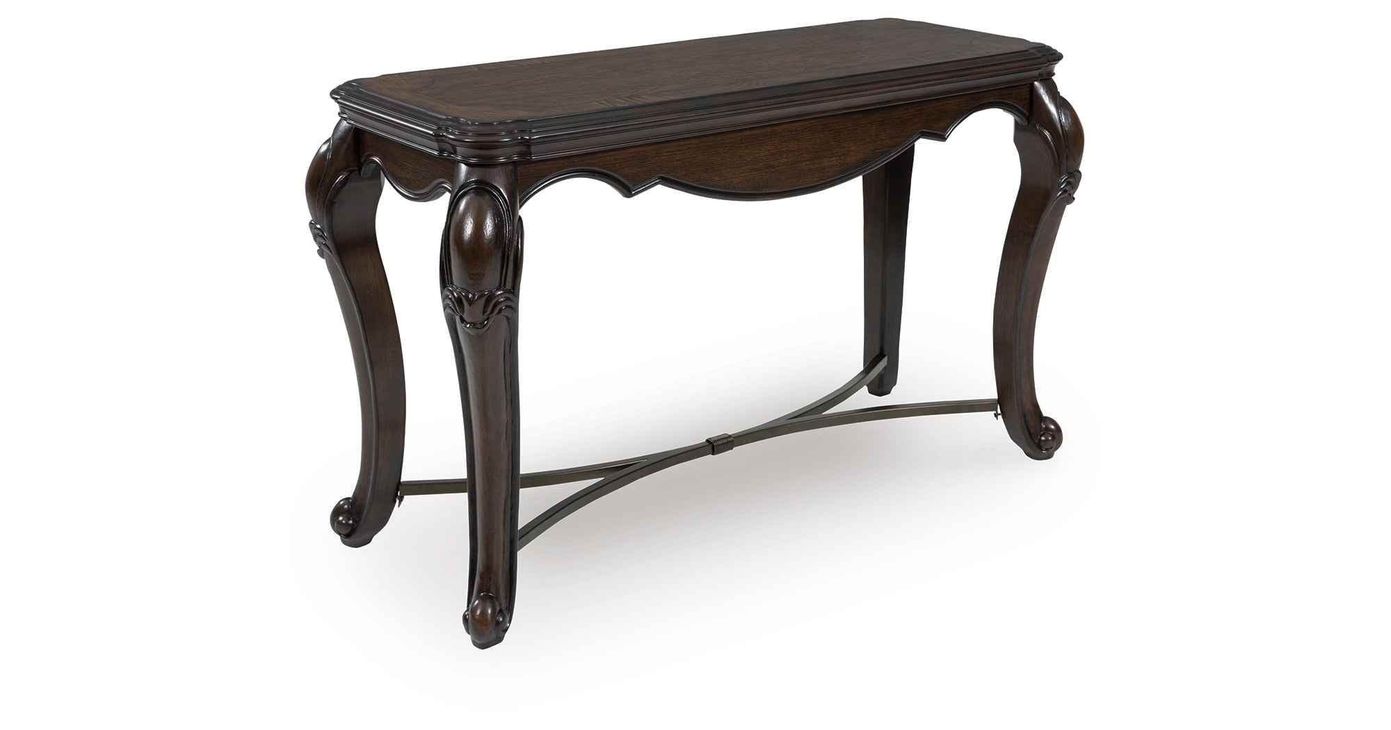 Maylee Dark Brown Sofa Table - Image 8