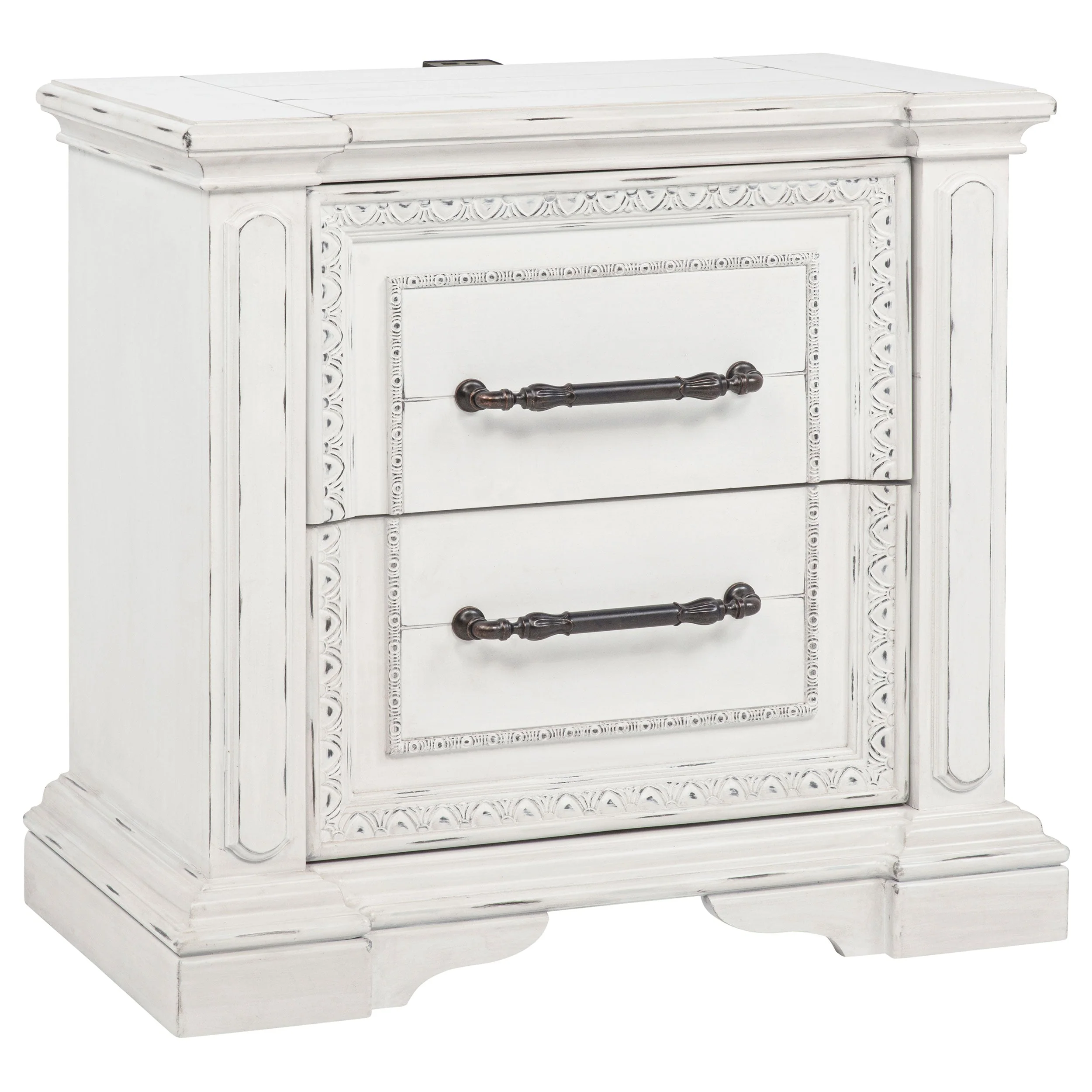 McKinney Vintage White 4-piece California King Bedroom Set - Image 5