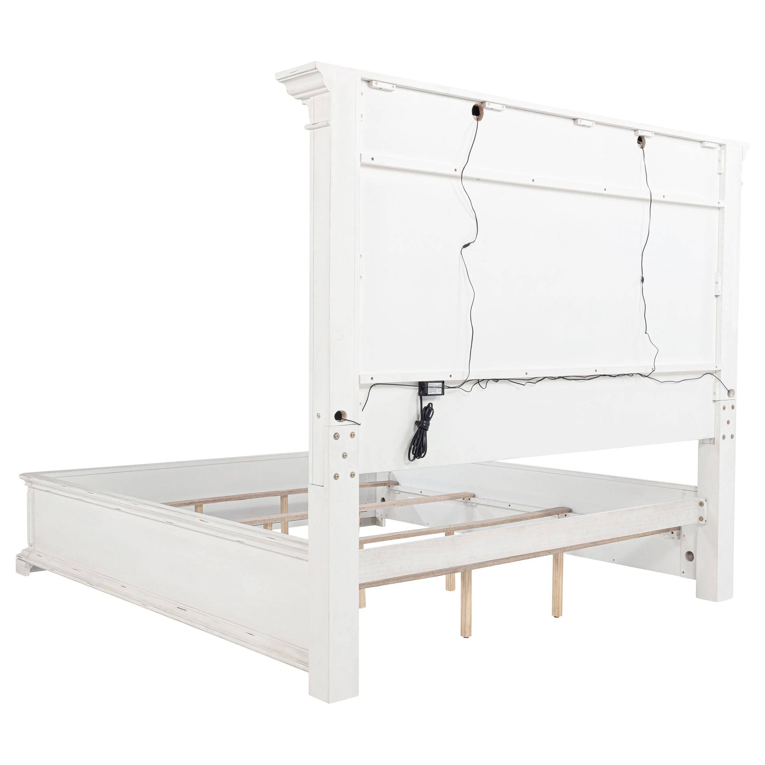 McKinney Vintage White 5-piece California King Bedroom Set - Image 4