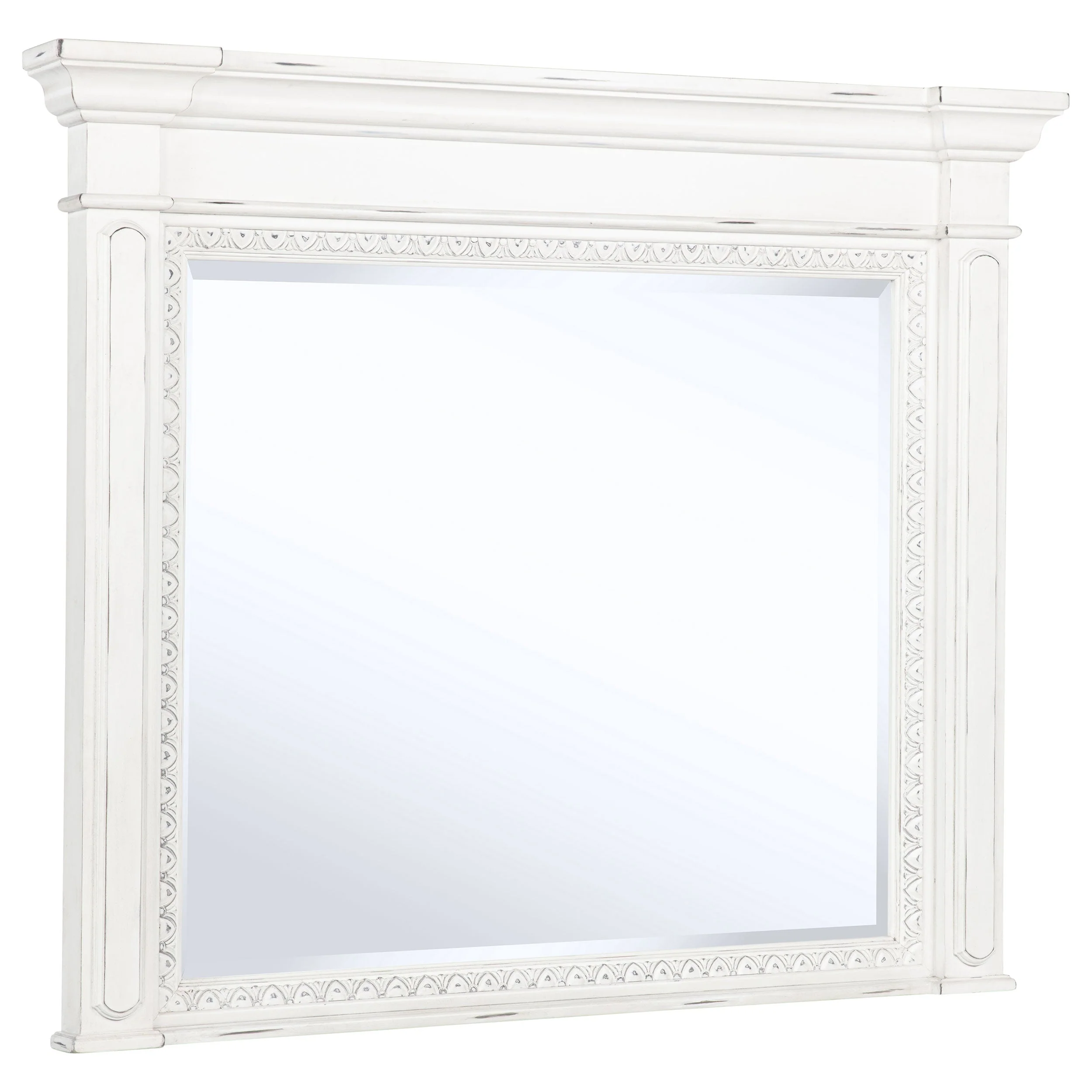 McKinney Vintage White Dresser Mirror - Image 2