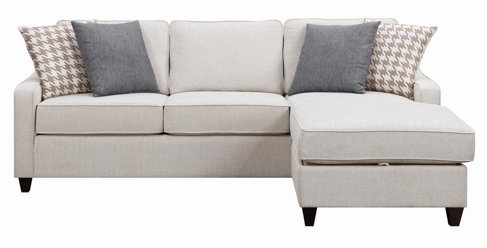 Mcloughlin Platinum Upholstered Sloped Arm Sectional Sofa - Image 2