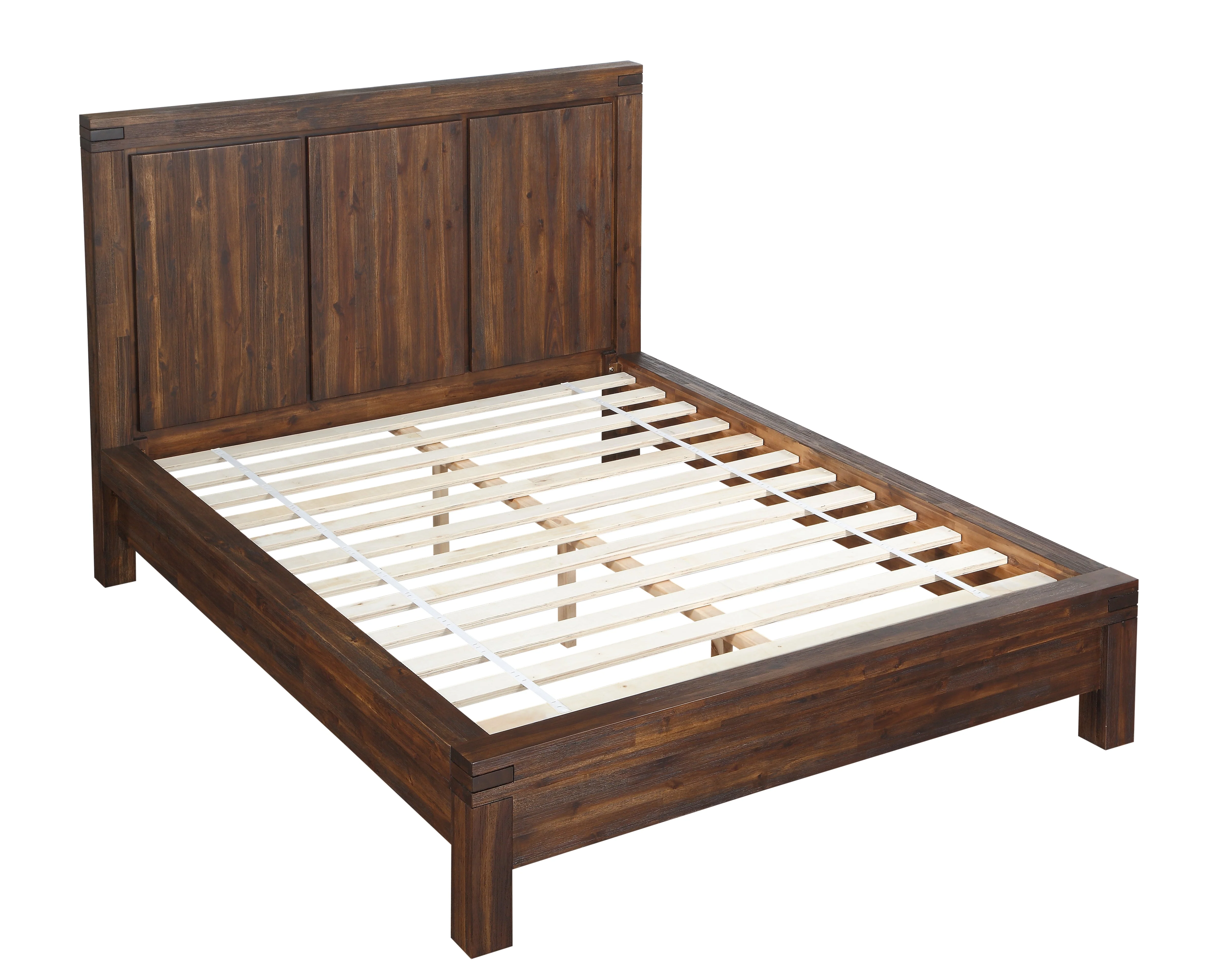 Meadow Solid Wood Eastern King Platform Bed in Brick Brown - Image 6