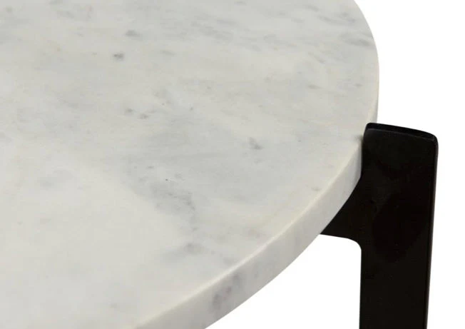 Melanie Accent Table White - Image 4