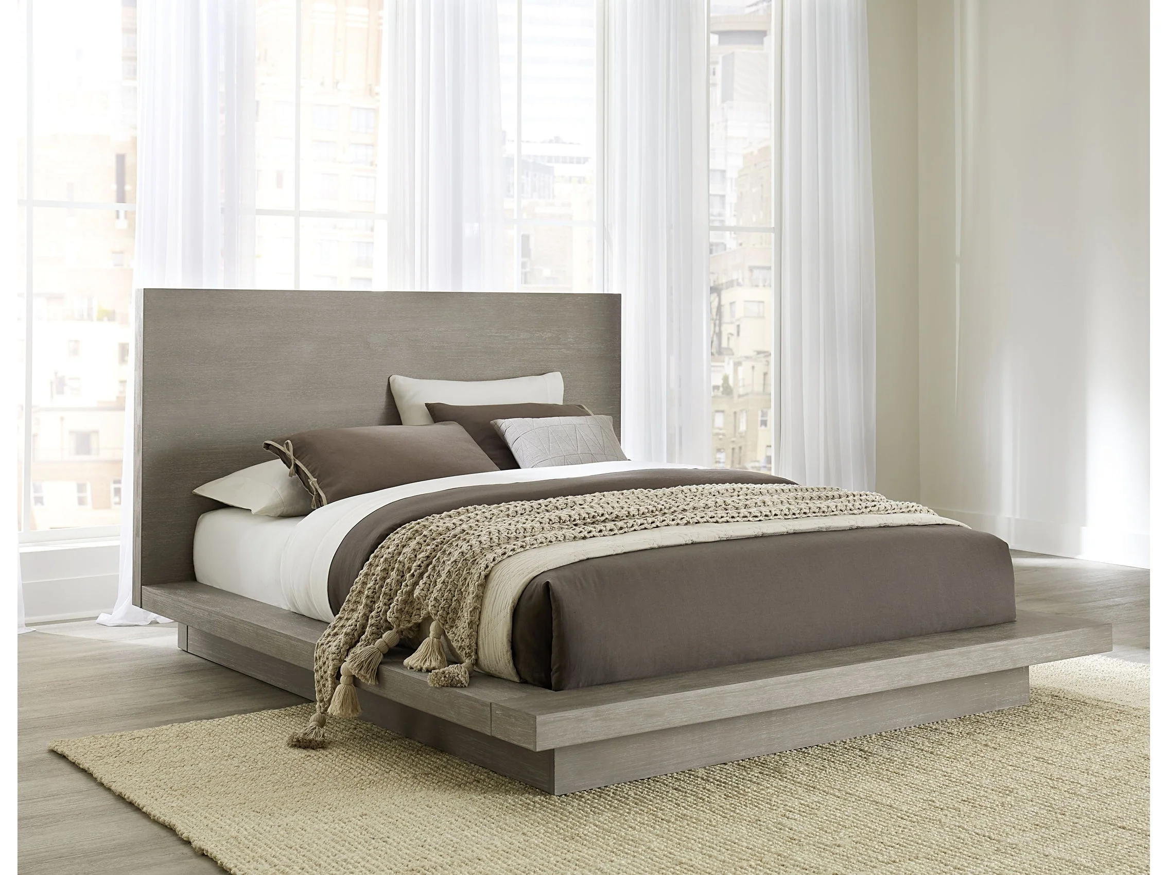 Melbourne Mineral Queen Panel Bed