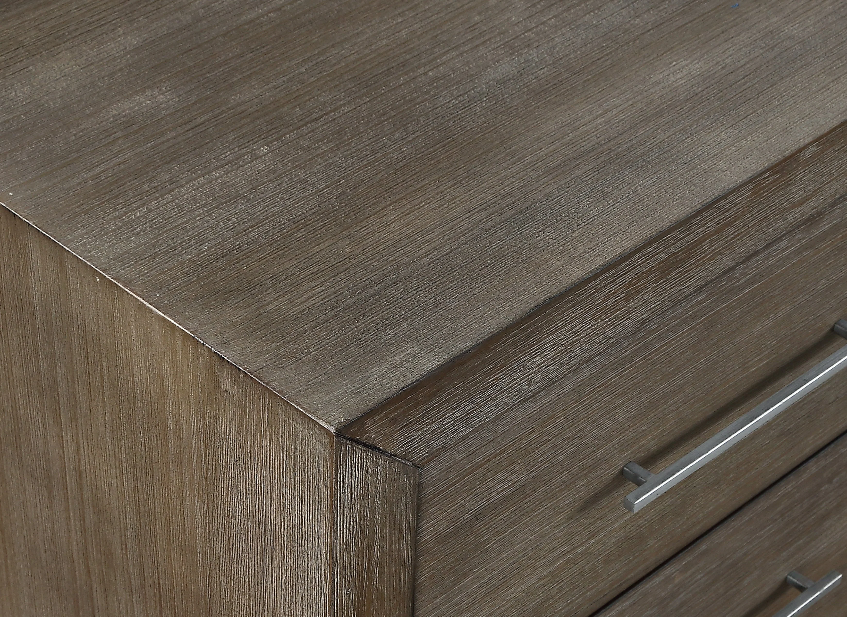 Melbourne Two Drawer Nightstand with USB in Dark Pine - Image 3