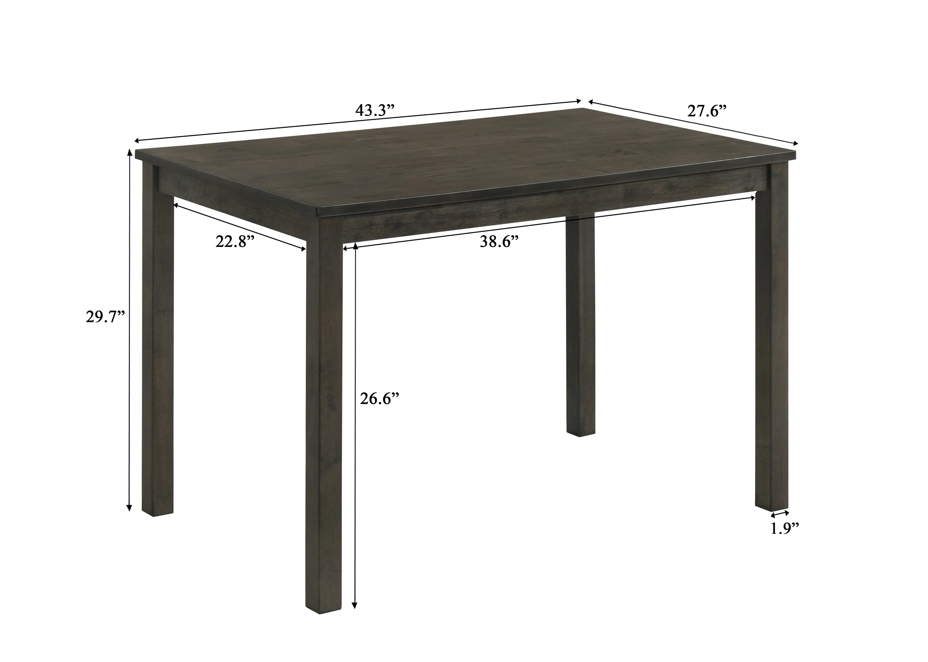 Melshire Dark Wood and Gray Dining Set - Image 5