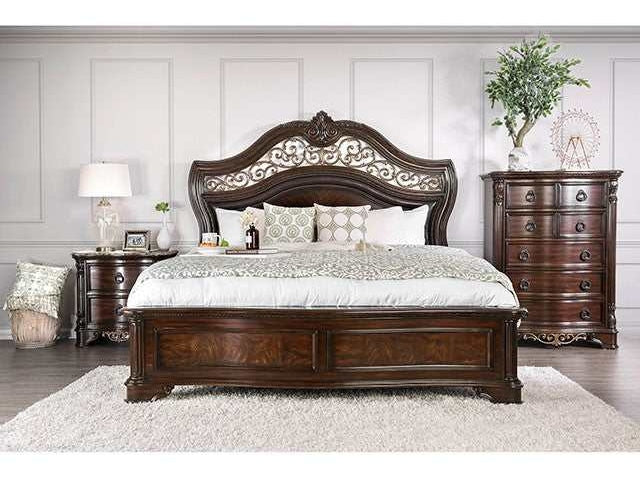 Menodora Brown Cherry California King Bed - Image 2