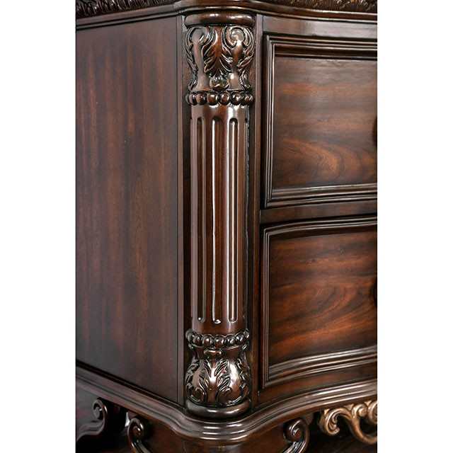 Menodora Brown Cherry California King Bed - Image 5