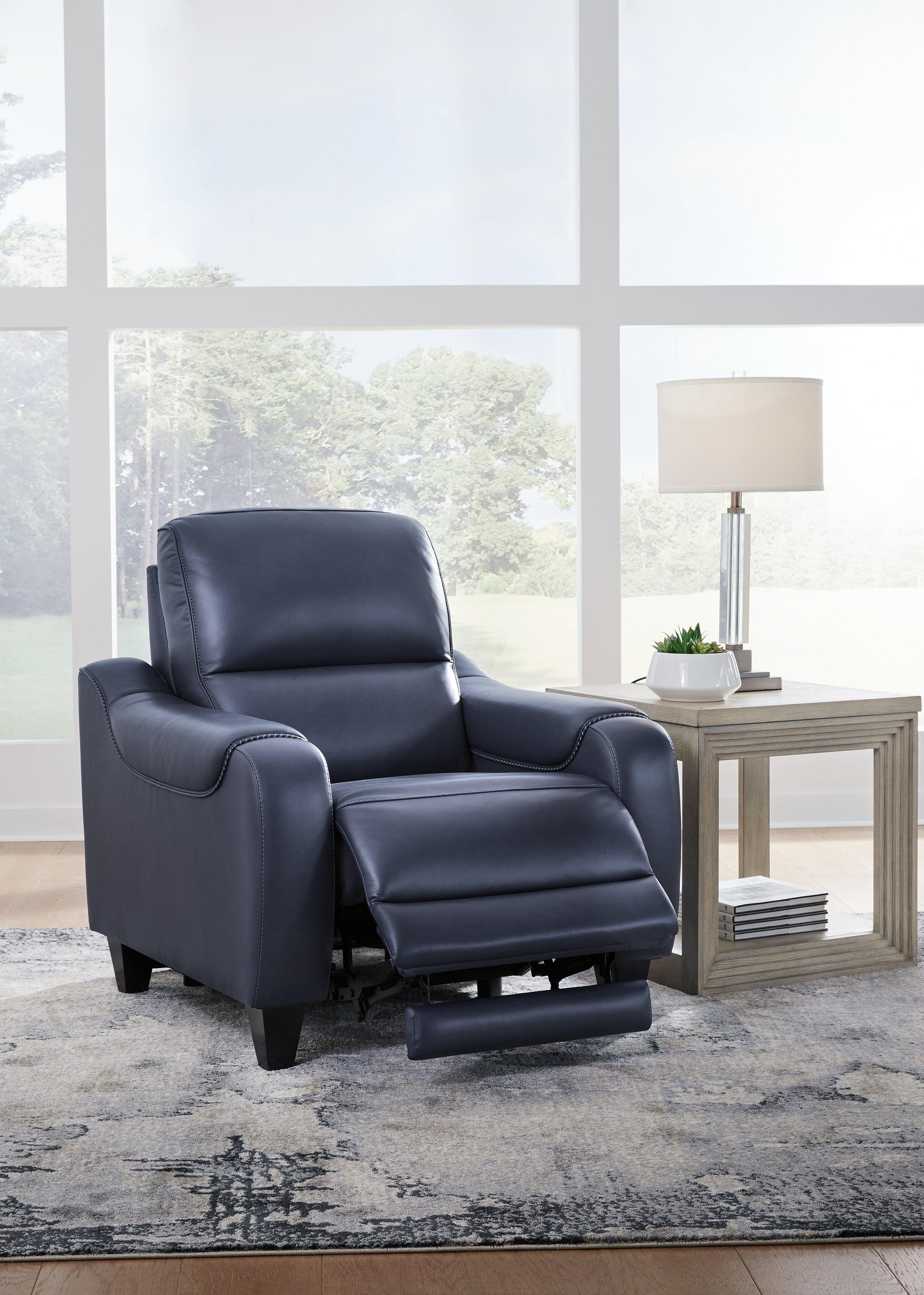 Mercomatic Ocean Dual Power Leather Recliner - Image 6