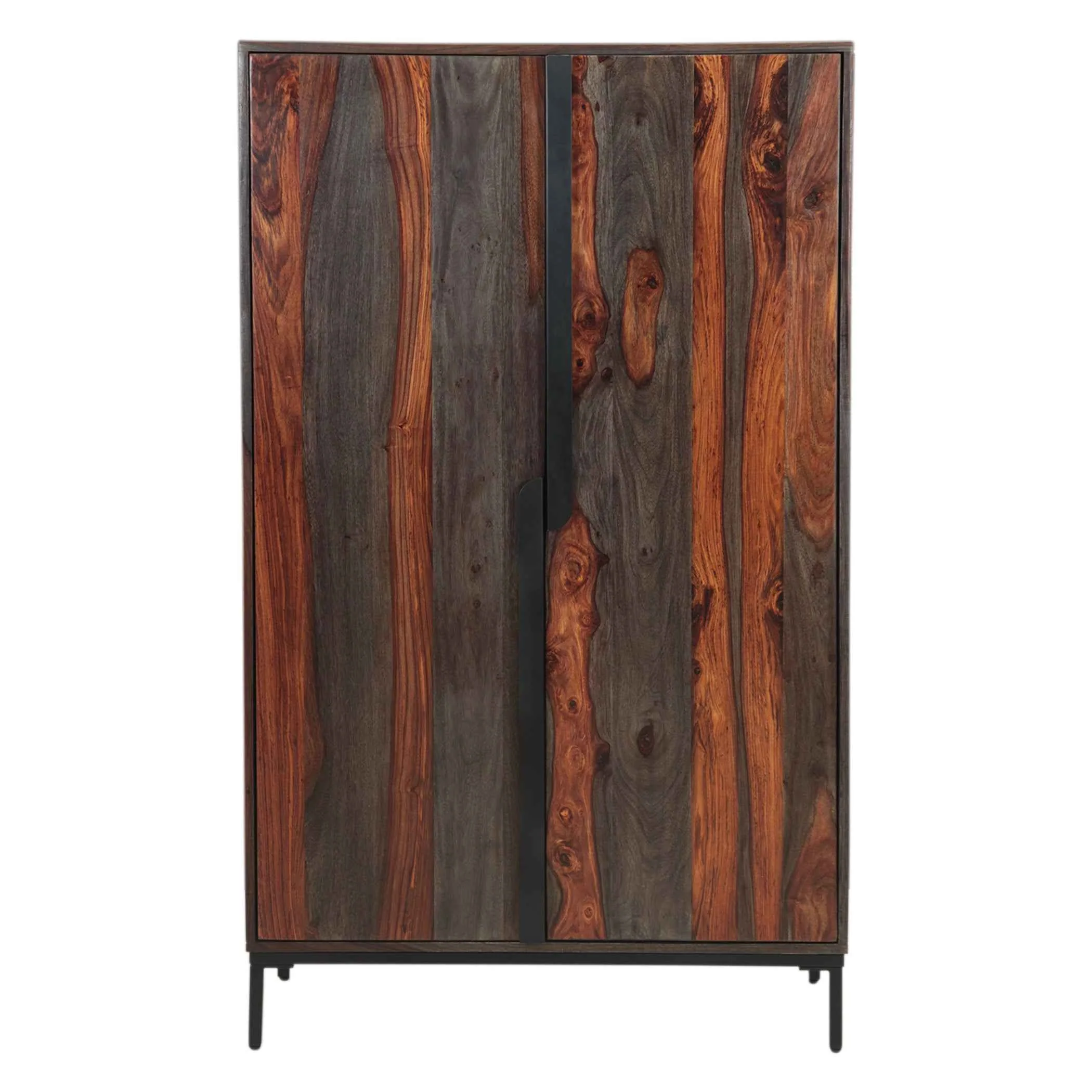 Meridian 35" Wide Tall Bar Cabinet in Capri Sheesham - Image 5