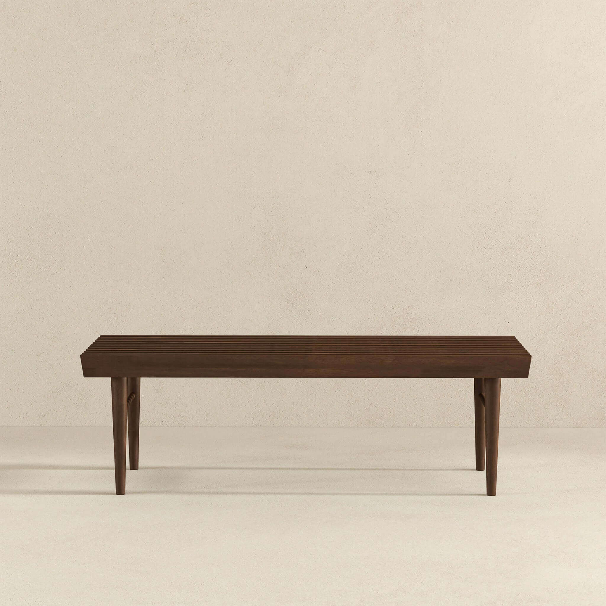 Mia Mid Century Modern Solid Wood Bench - Image 6