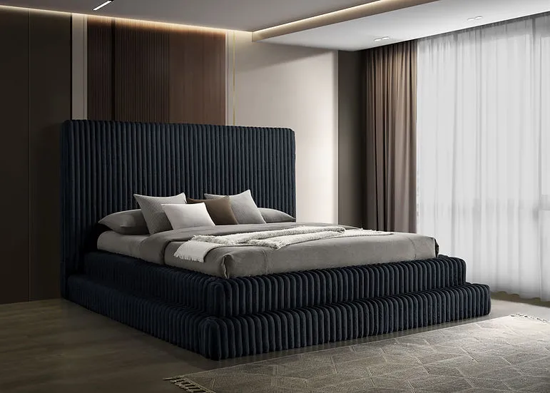 Micah Black King Platform Bed