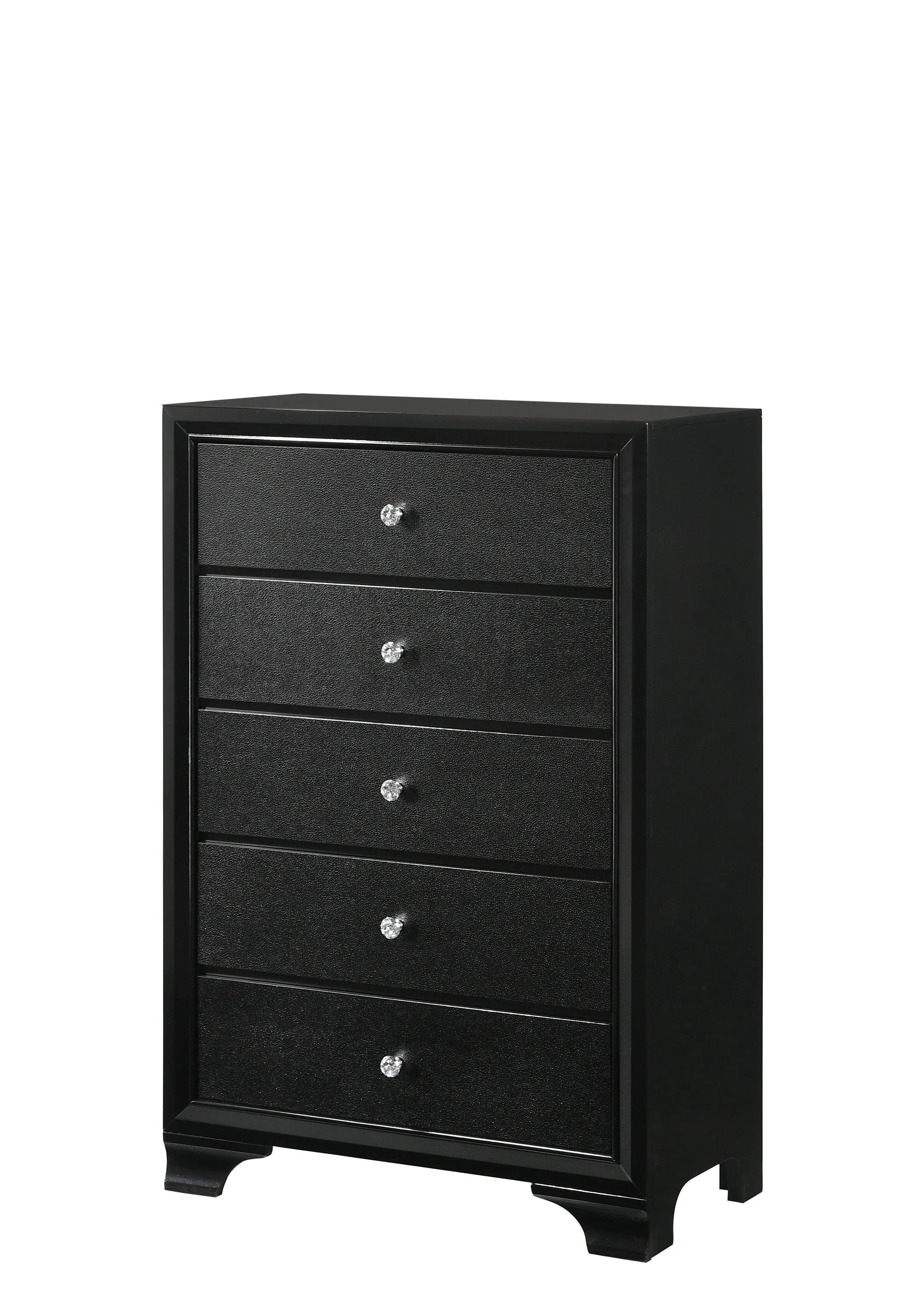 Micah Black LED Upholstered Panel Bedroom Set - Image 8