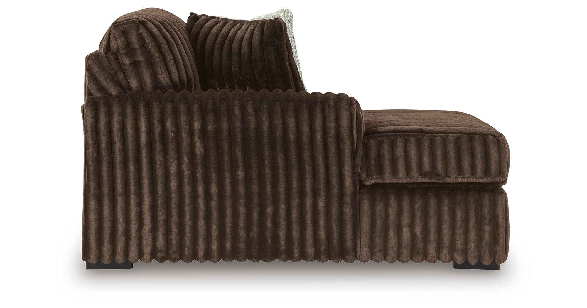 Midnight-Madness Chocolate 3-Piece Sectional with Ottoman - Image 6