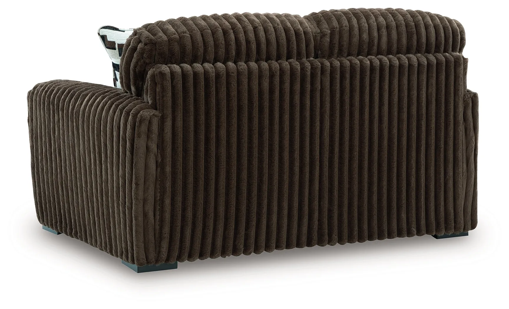 Midnight-Madness Chocolate Loveseat - Image 4