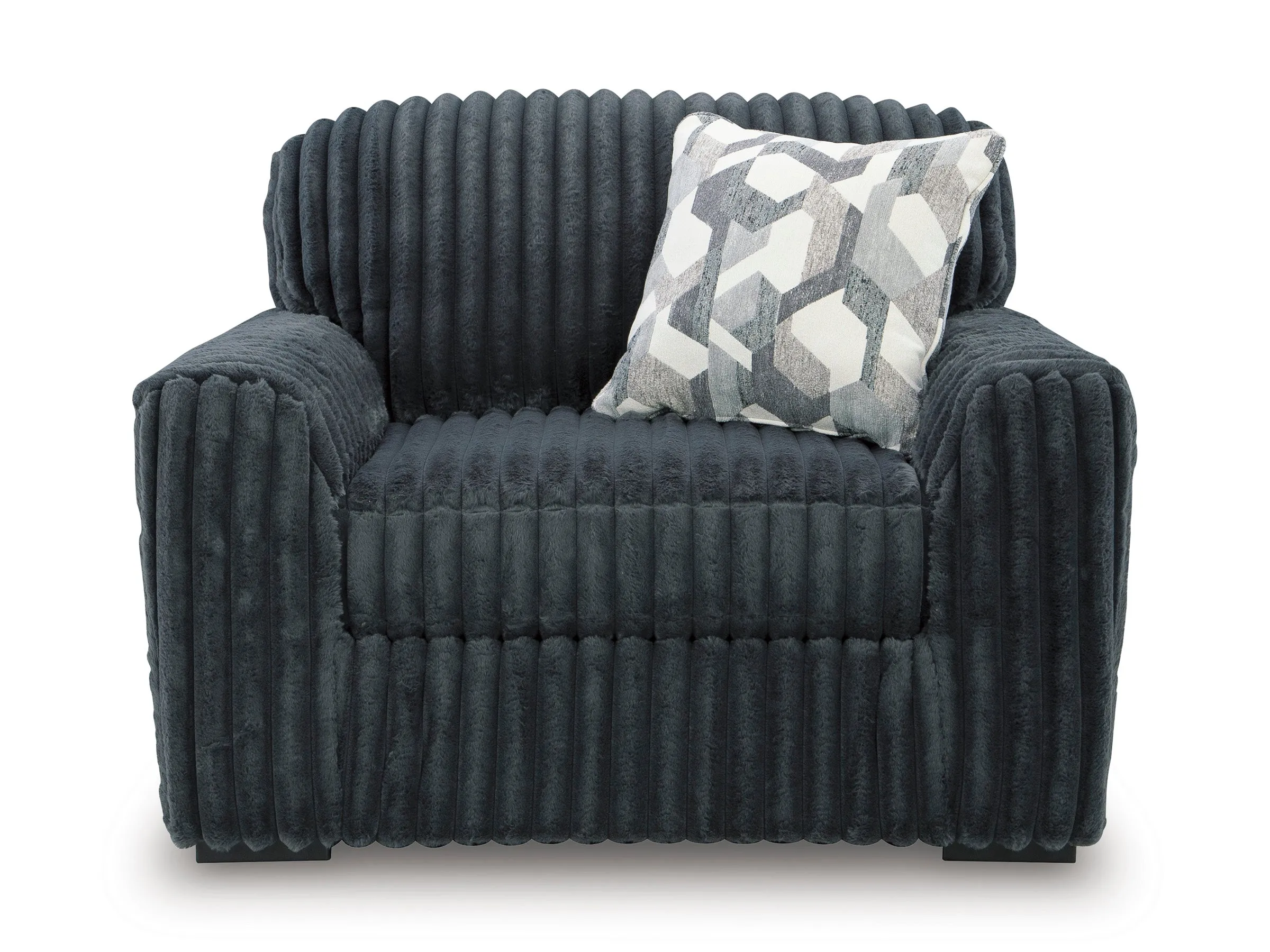 Midnight-Madness Gunmetal Chair and a Half - Image 2