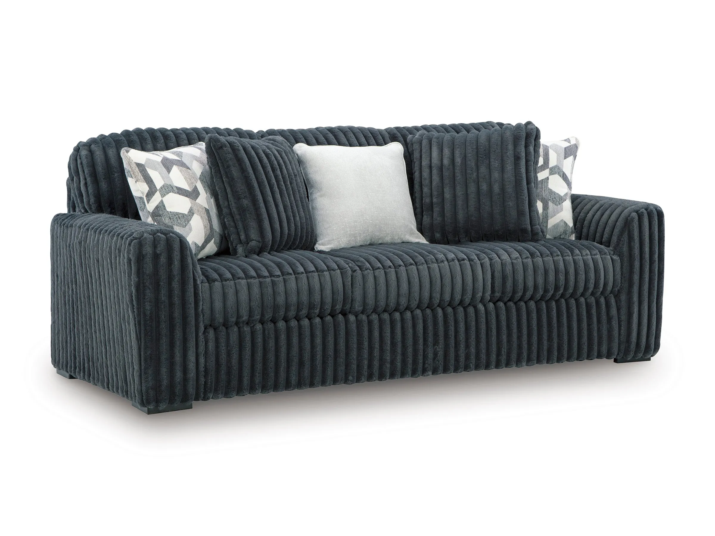 Midnight-Madness Gunmetal Sofa - Image 3