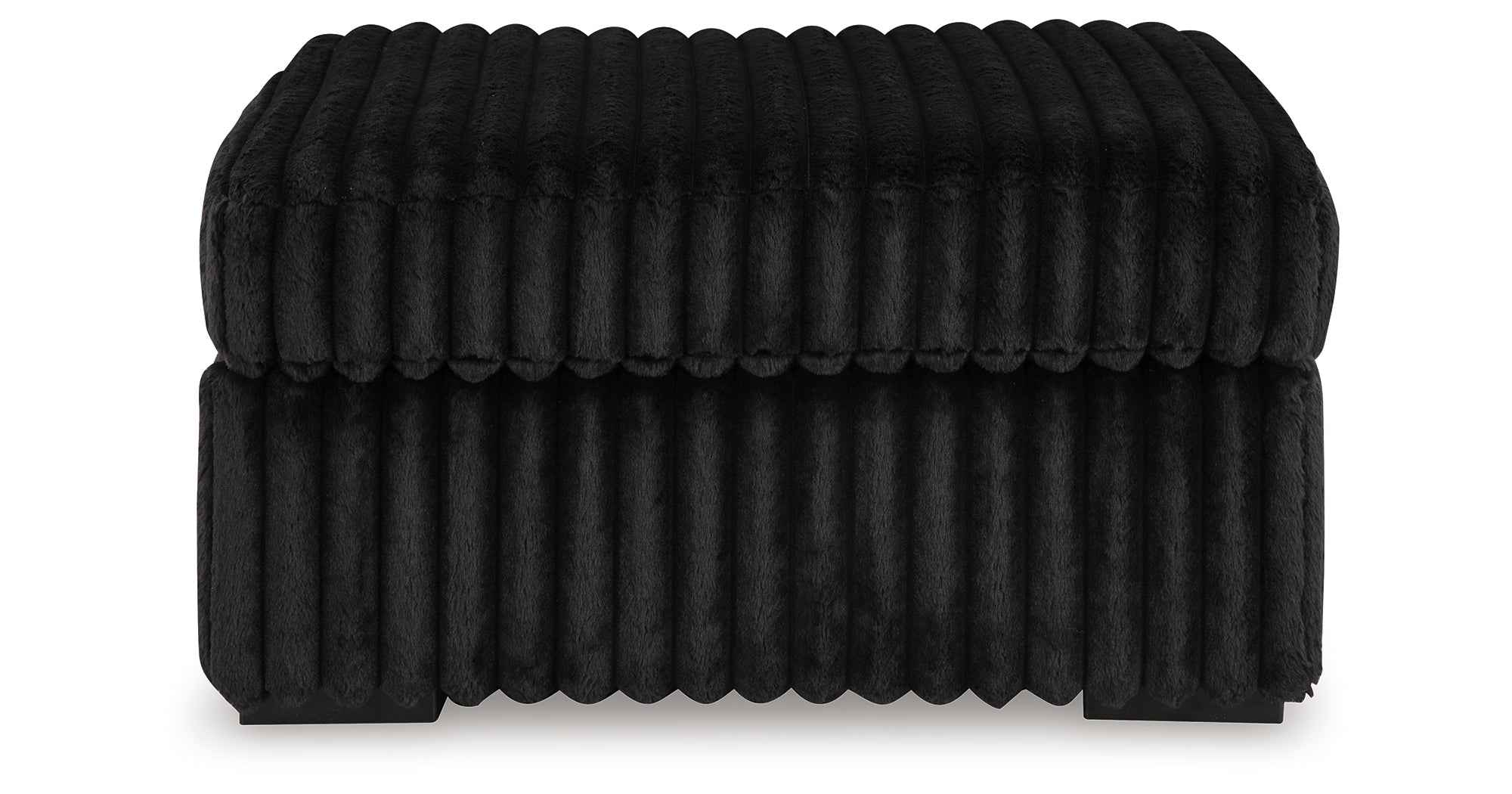 Midnight-Madness Onyx Oversized Chair with Accent Ottoman - Image 3