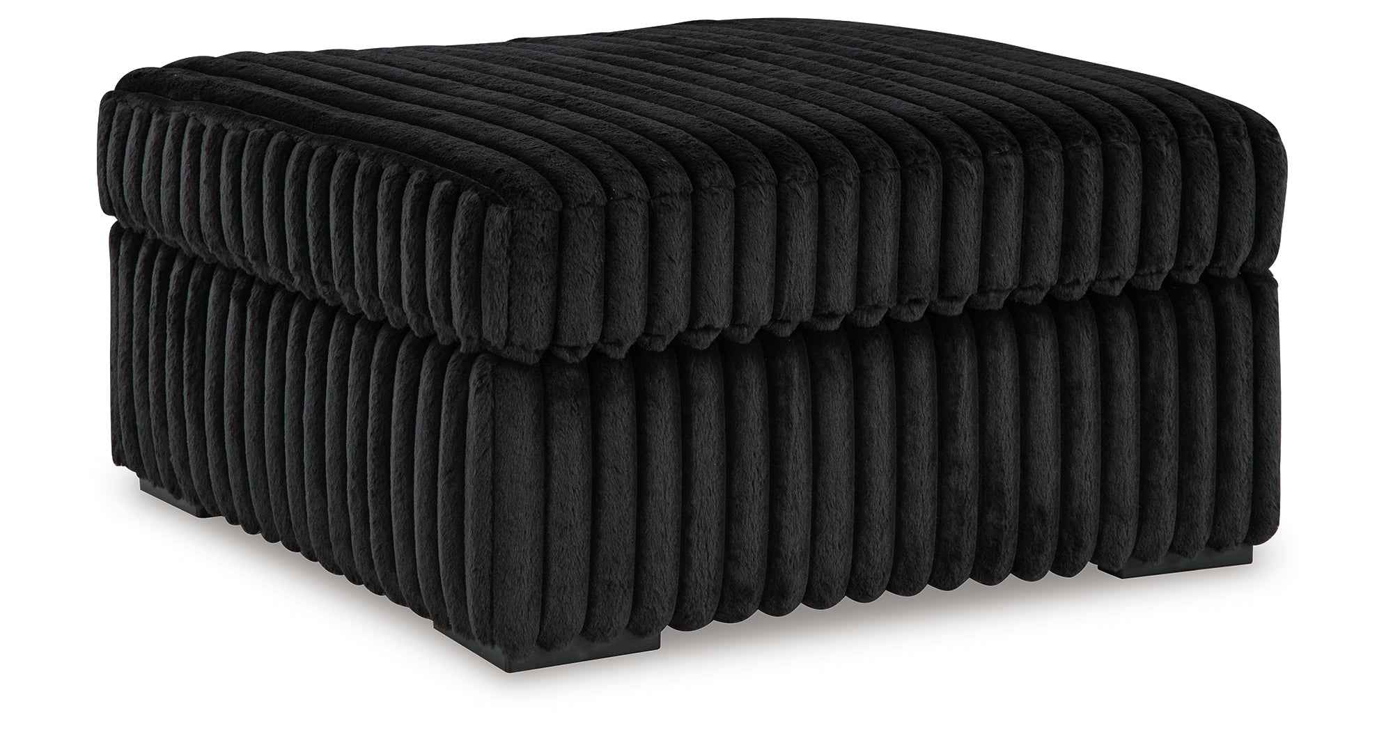 Midnight-Madness Onyx Oversized Chair with Accent Ottoman - Image 4